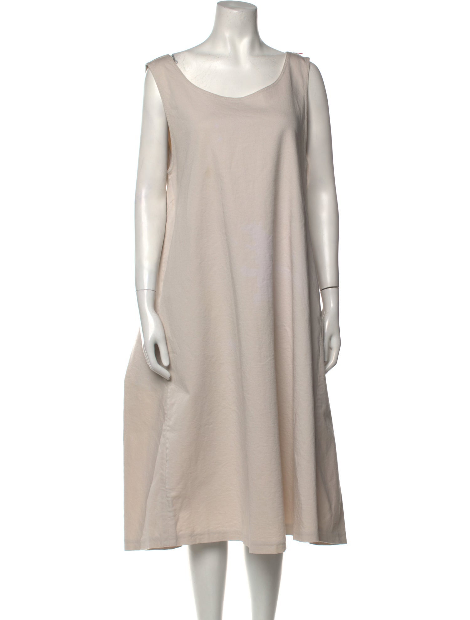 'S Max Mara Scoop Neck Midi Length Dress