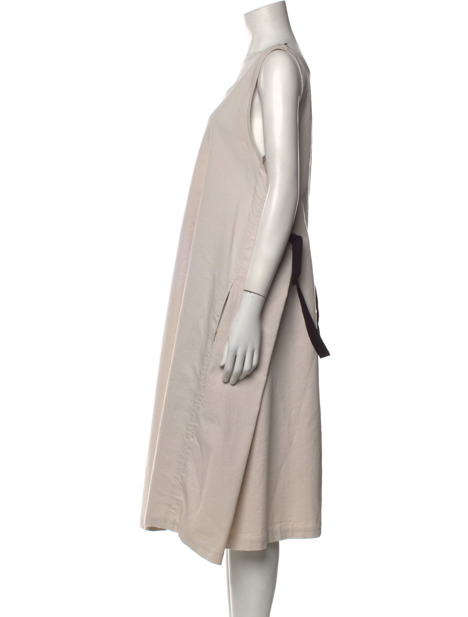 'S Max Mara Scoop Neck Midi Length Dress