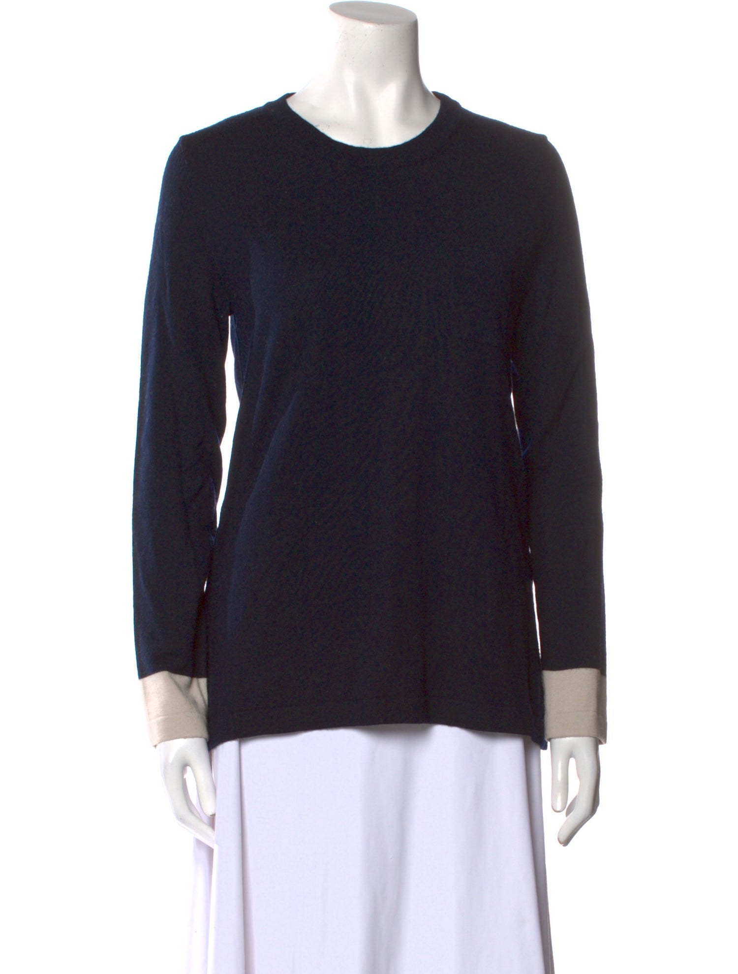 'S Max Mara Virgin Wool Crew Neck Sweater