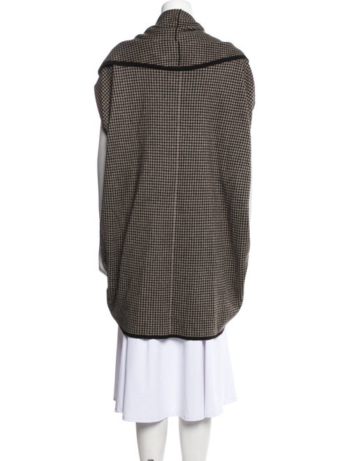 'S Max Mara Houndstooth Print Open Front Sweater