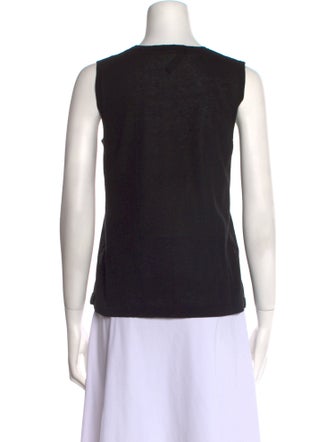 'S Max Mara Crew Neck Sleeveless Top
