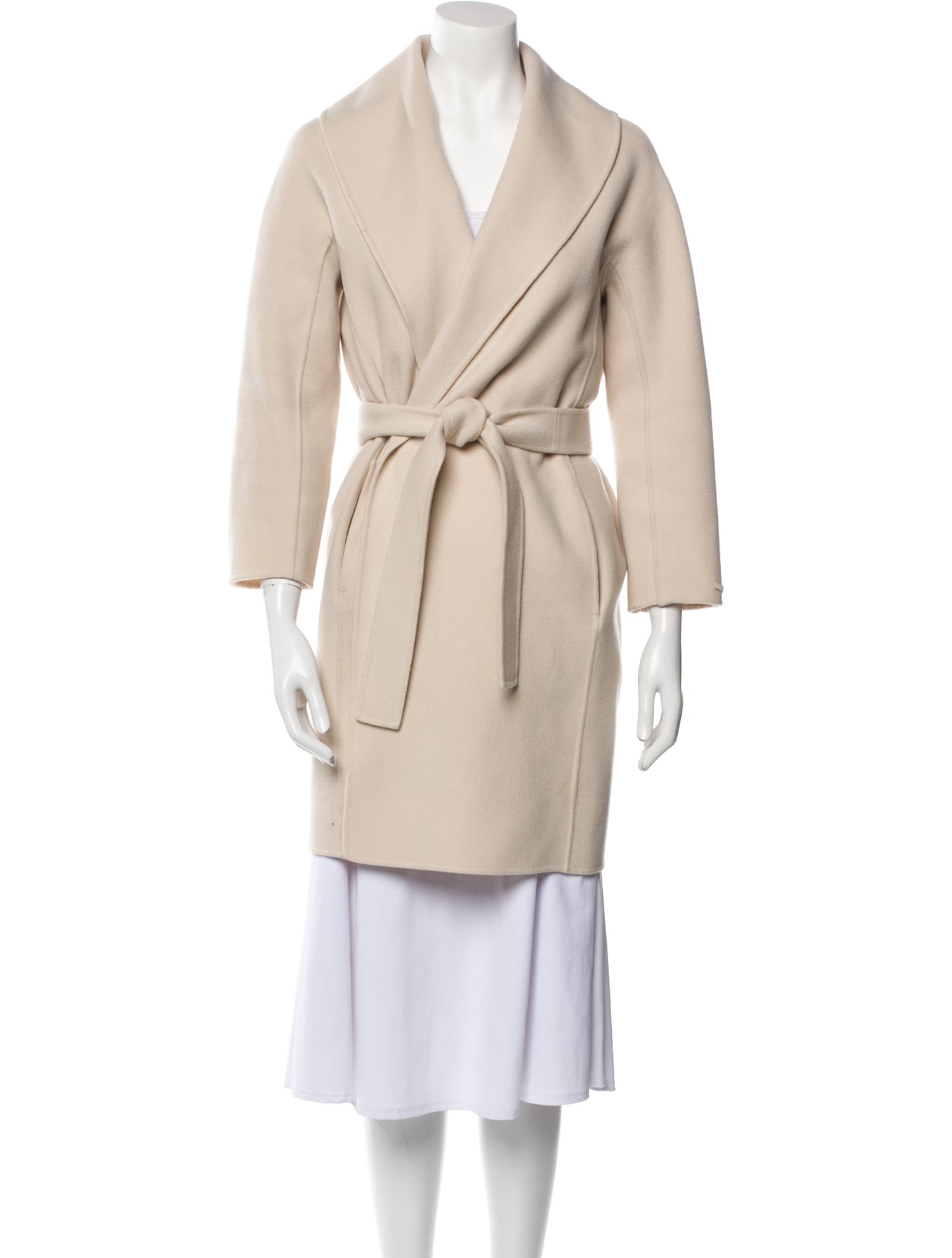 'S Max Mara Virgin Wool Trench Coat