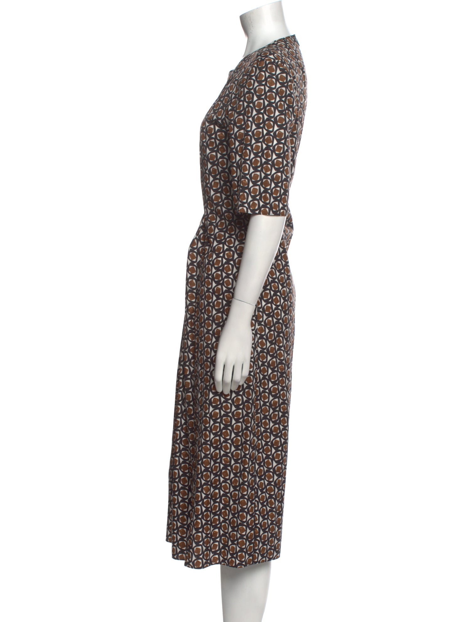 'S Max Mara Printed Long Dress