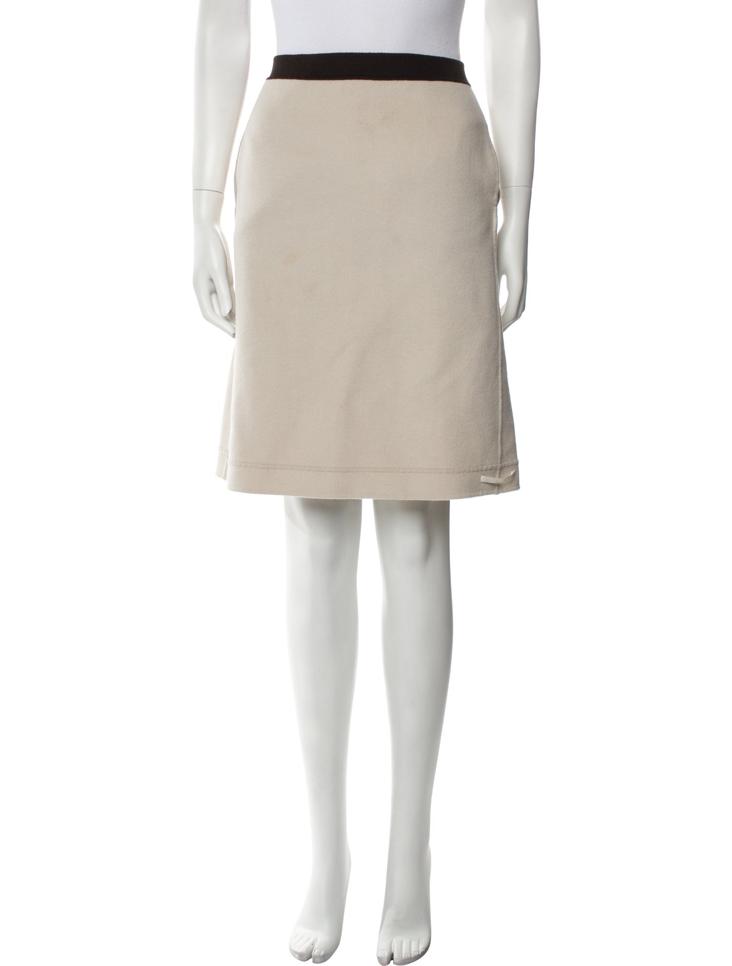 'S Max Mara Virgin Wool Knee-Length Skirt