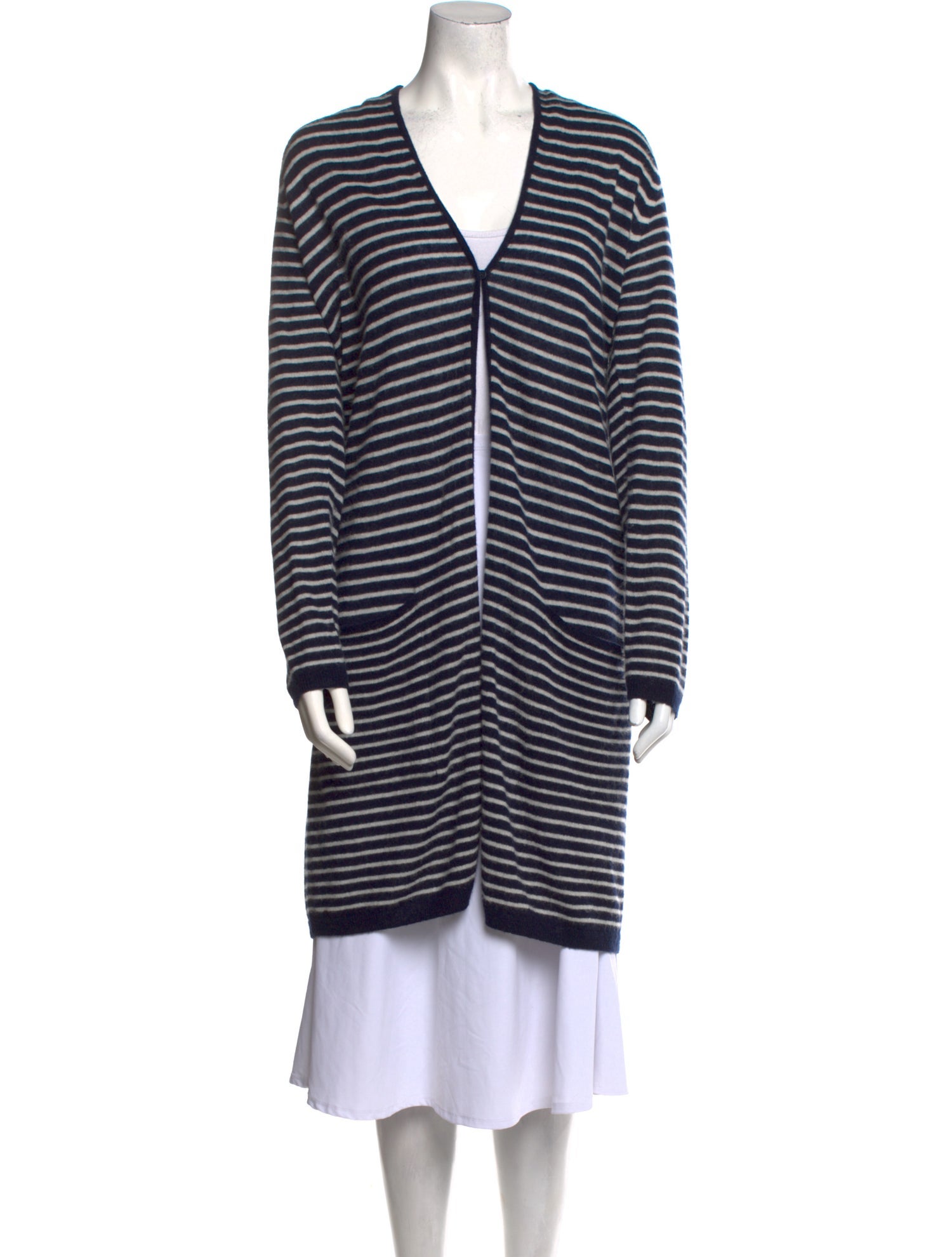 'S Max Mara Striped V-Neck Sweater