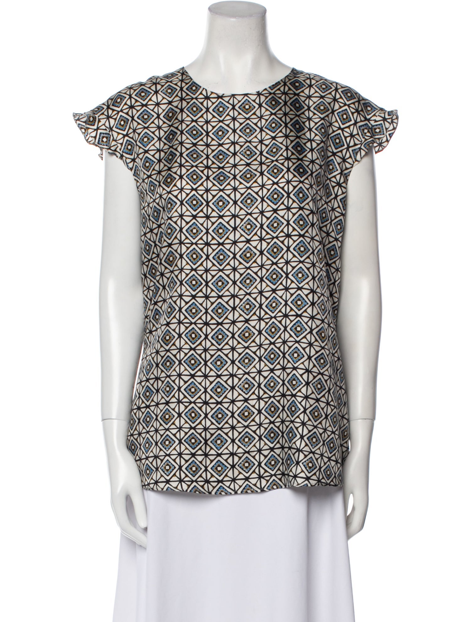 'S Max Mara Silk Printed Blouse