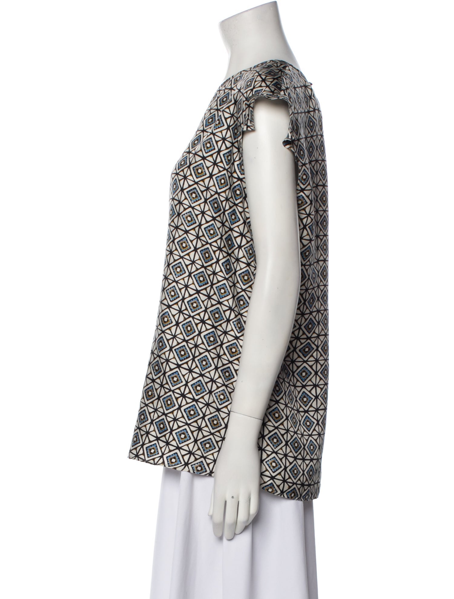 'S Max Mara Silk Printed Blouse