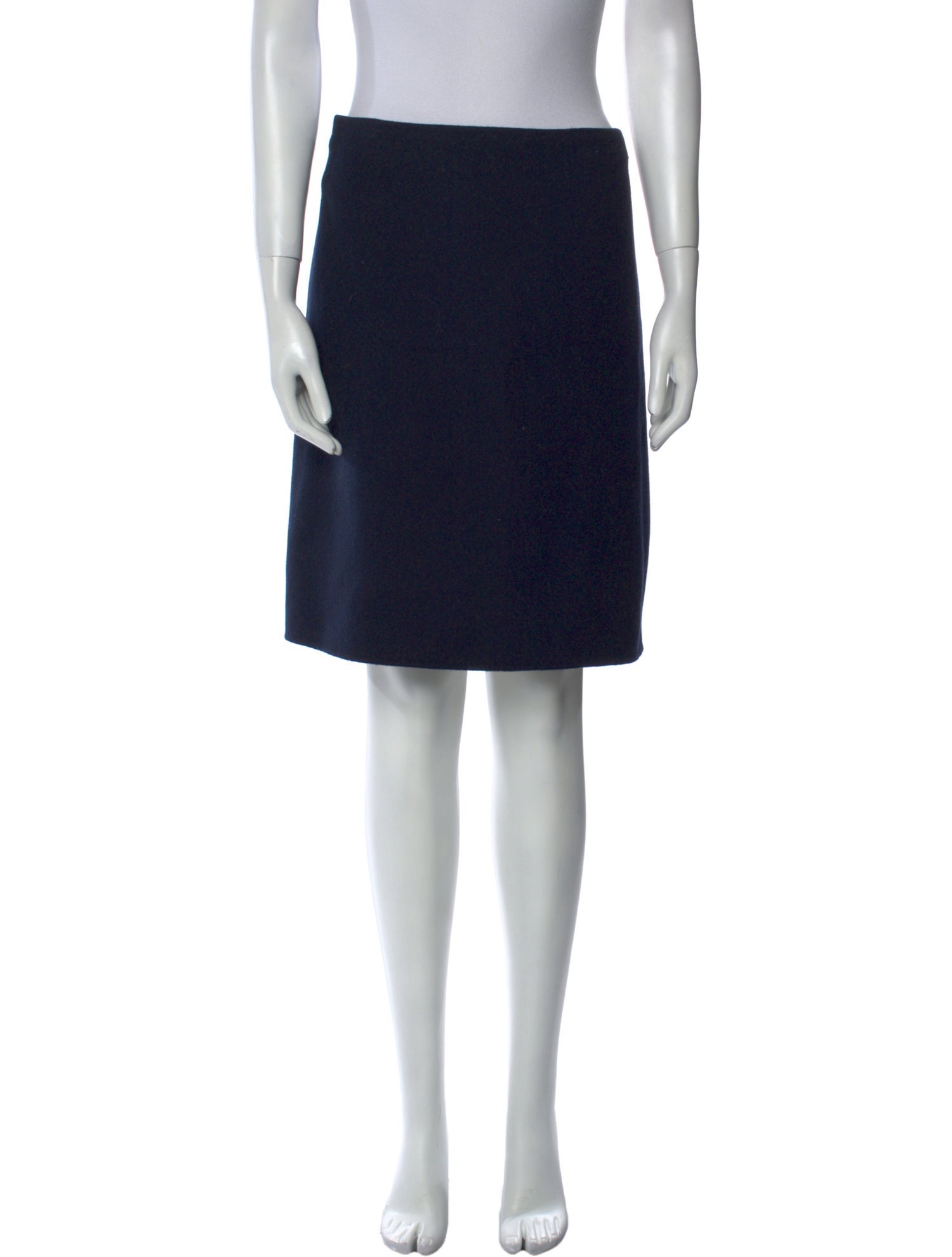 'S Max Mara Virgin Wool Knee-Length Skirt