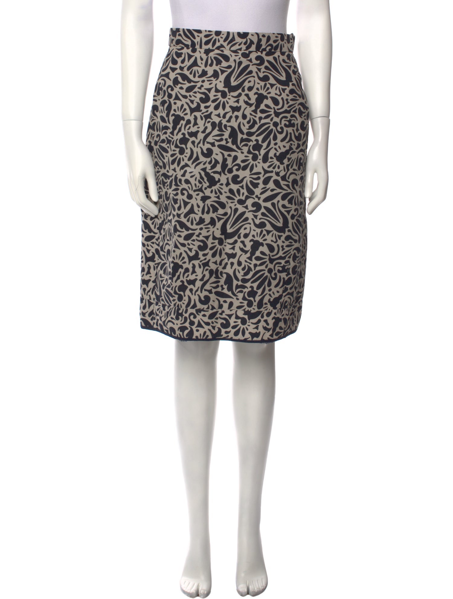 'S Max Mara Printed Knee-Length Skirt