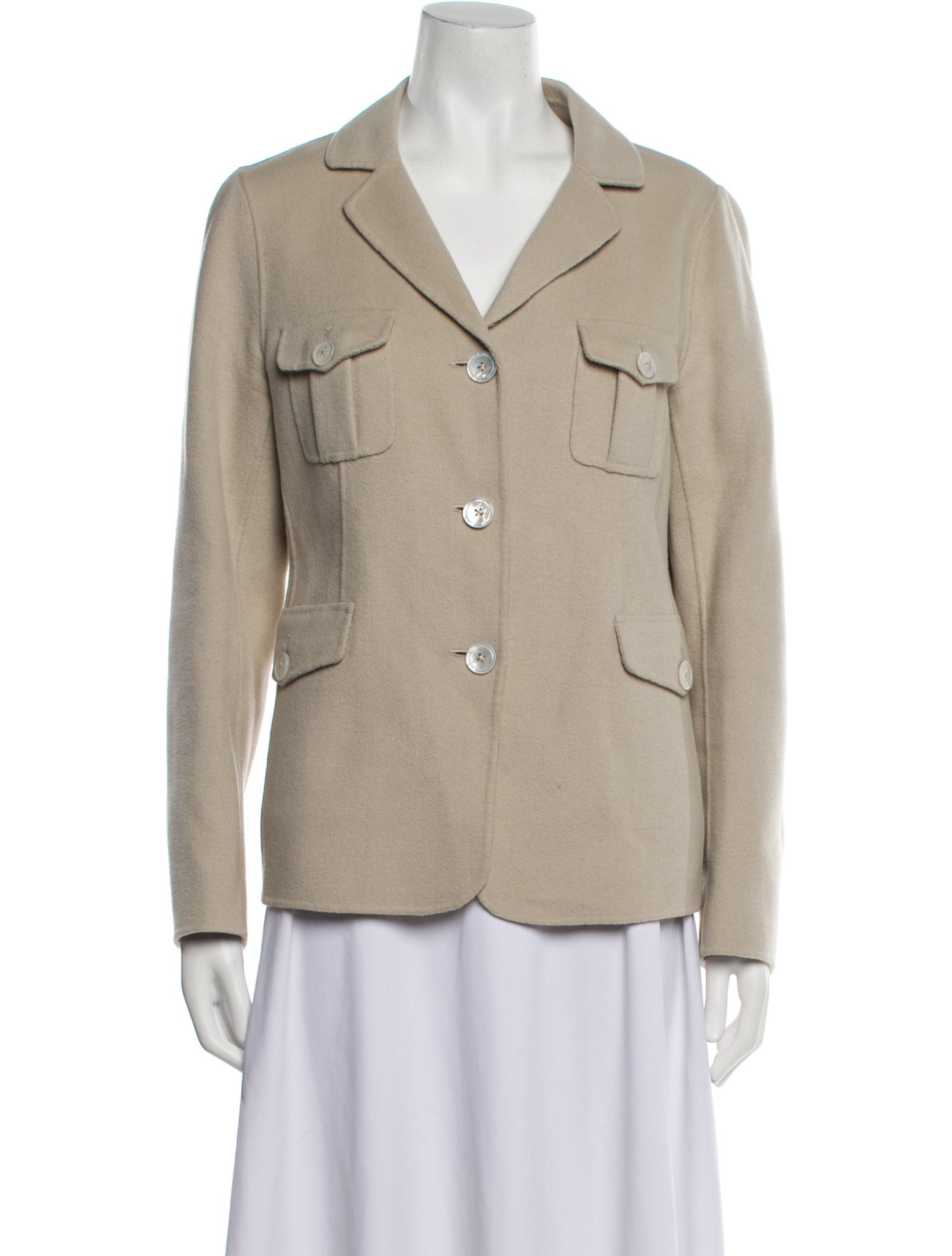 'S Max Mara Virgin Wool Fur Jacket