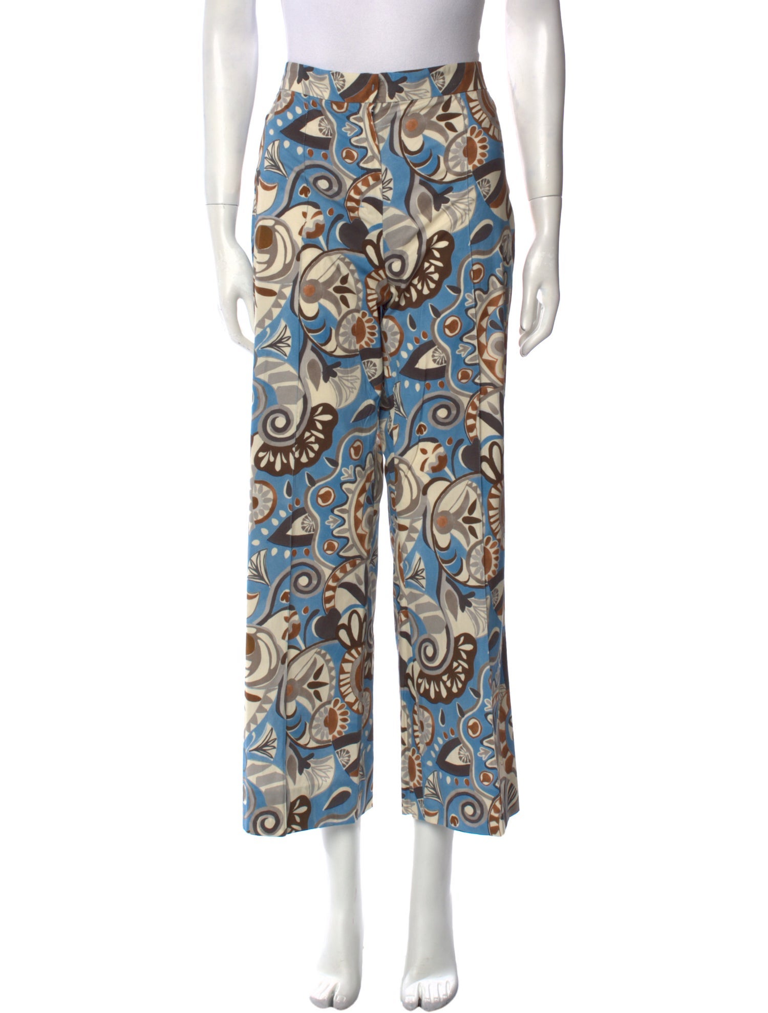 'S Max Mara Printed Wide Leg Pants
