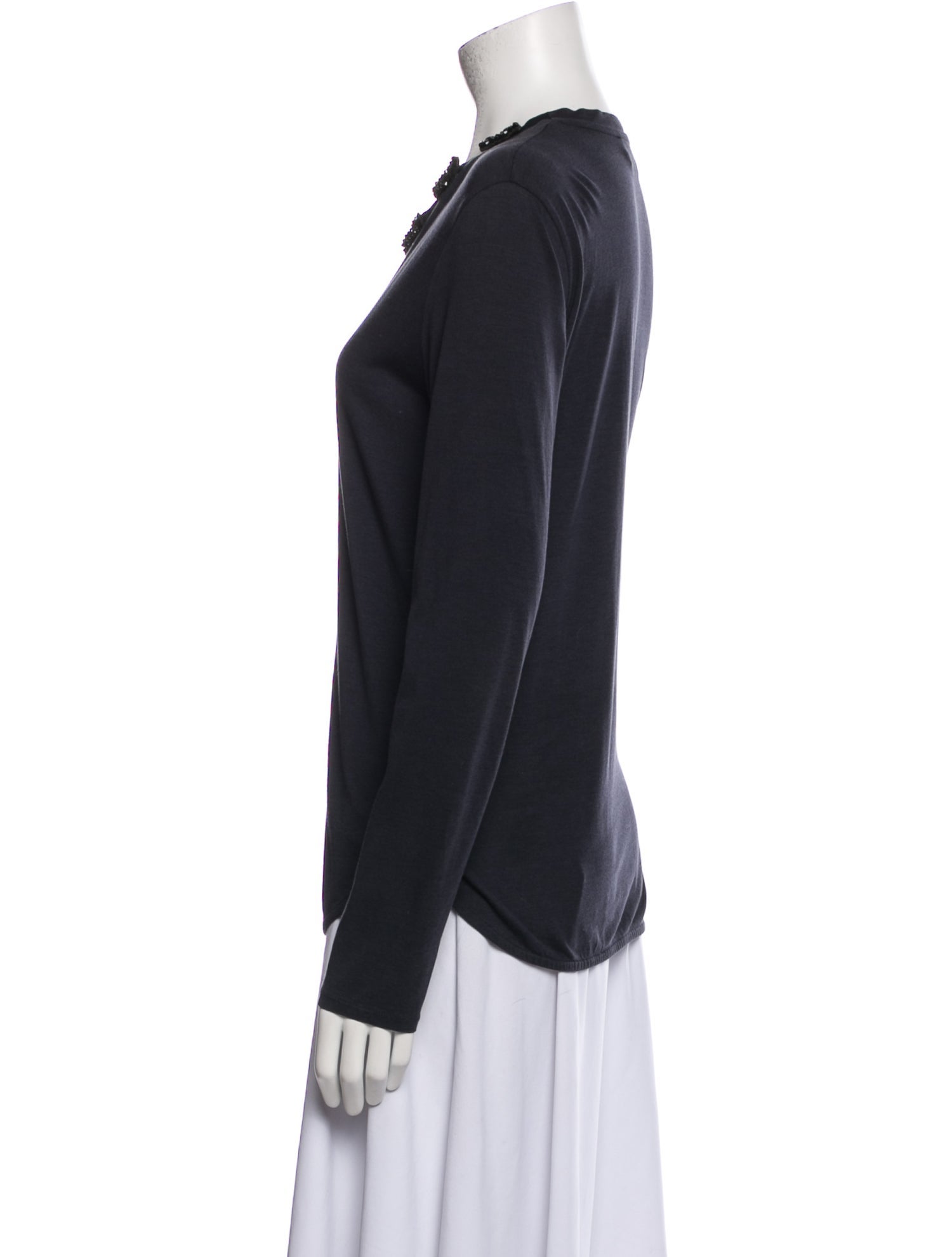 'S Max Mara V-Neck Long Sleeve Top