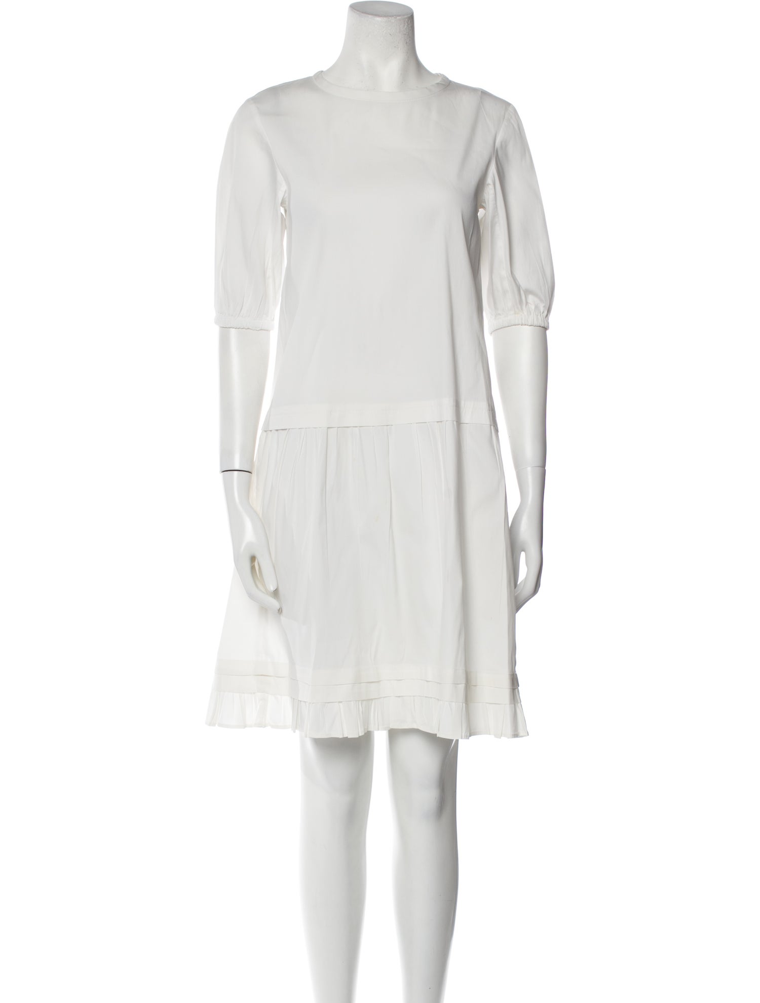 'S Max Mara Bateau Neckline Knee-Length Dress