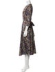 'S Max Mara Floral Print Midi Length Dress