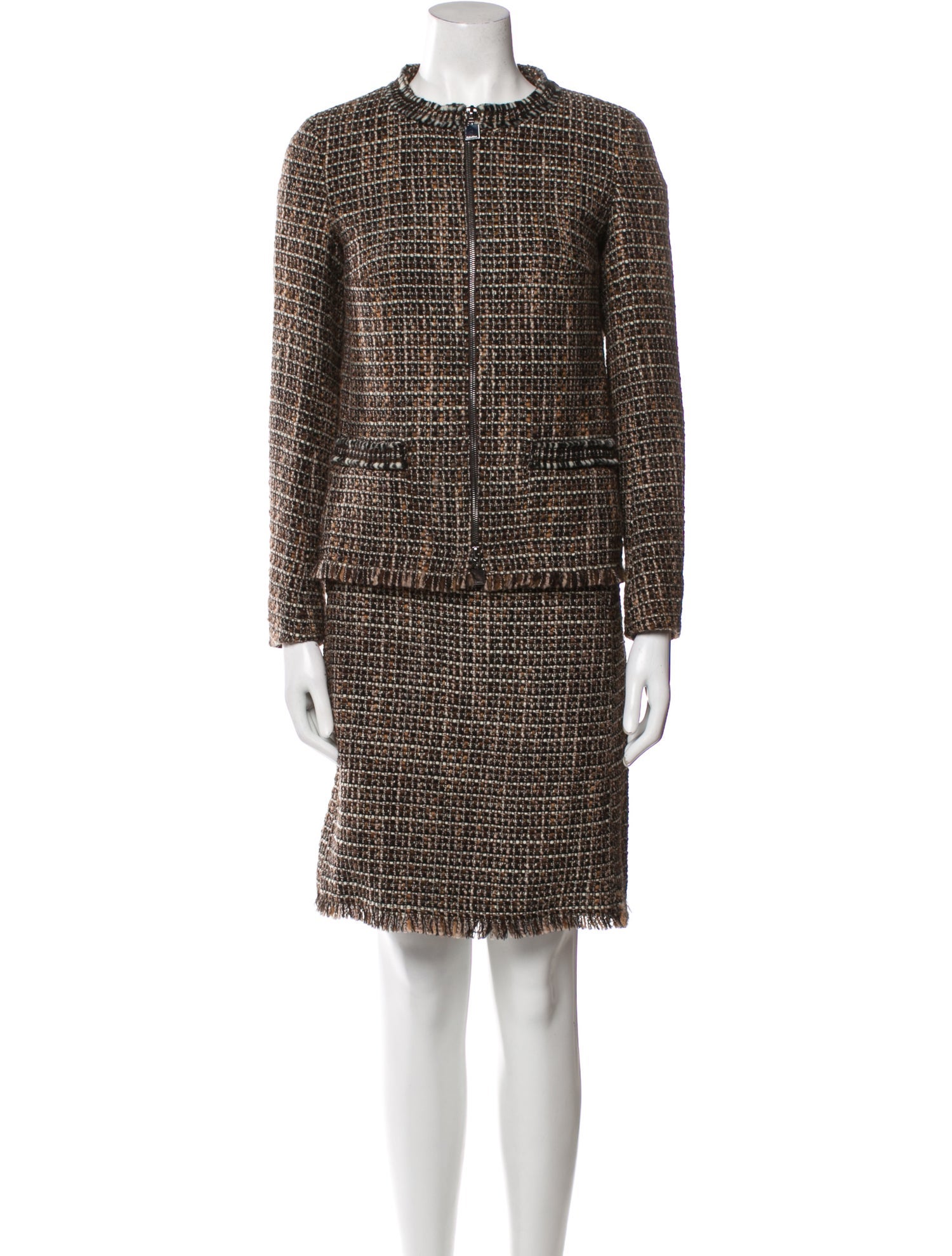 'S Max Mara Virgin Wool Knee-Length Skirt