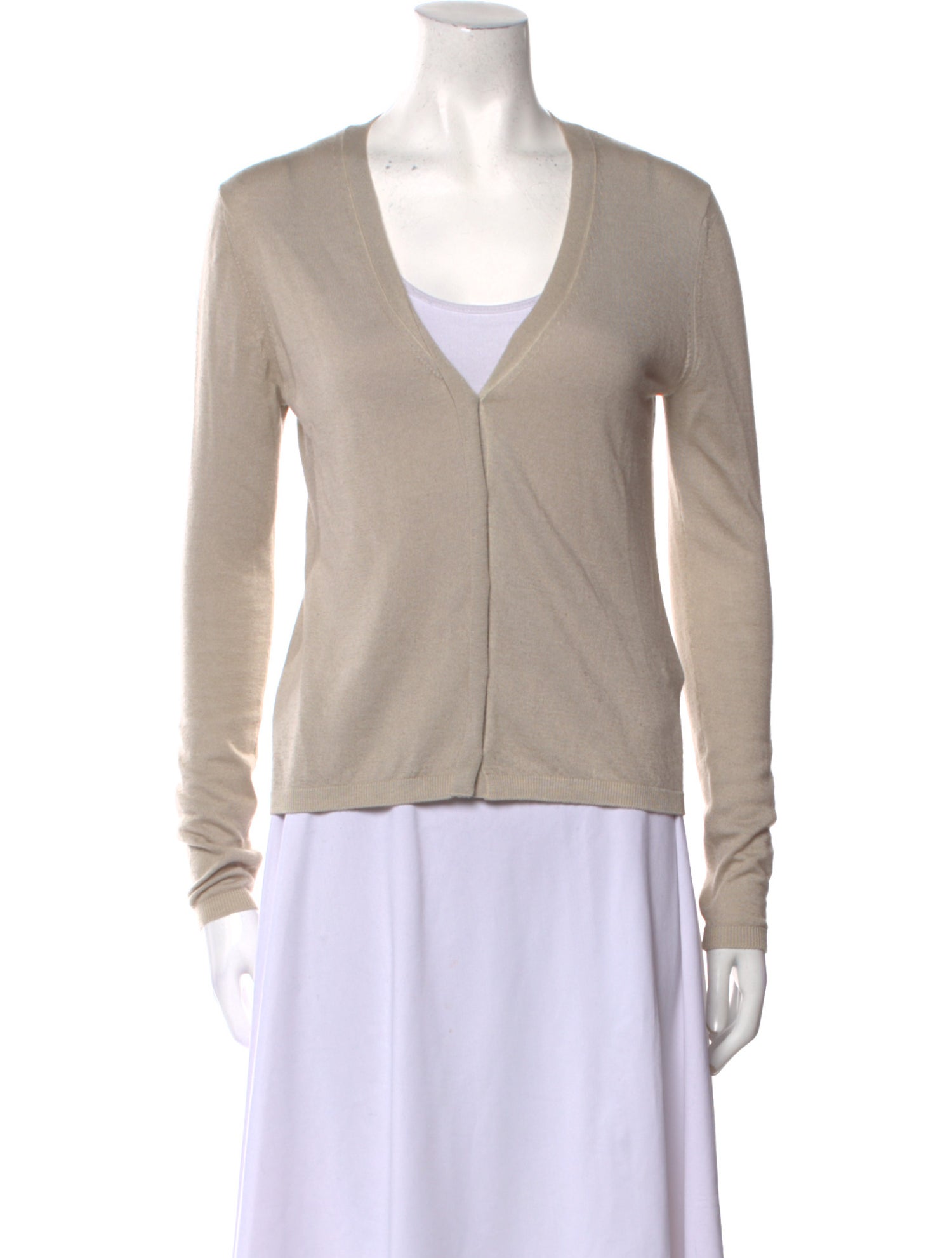 'S Max Mara Cashmere Plunge Neckline Sweater