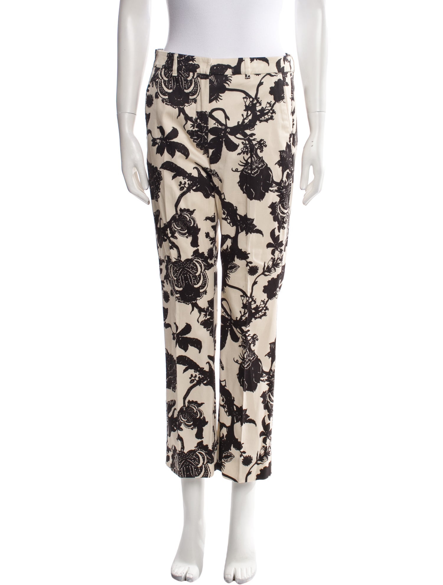 'S Max Mara Floral Print Straight Leg Pants