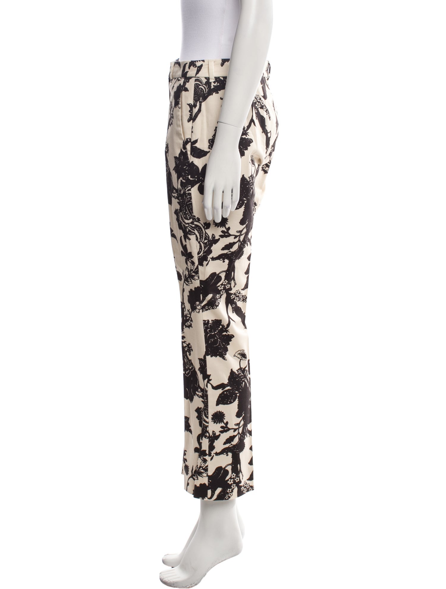 'S Max Mara Floral Print Straight Leg Pants