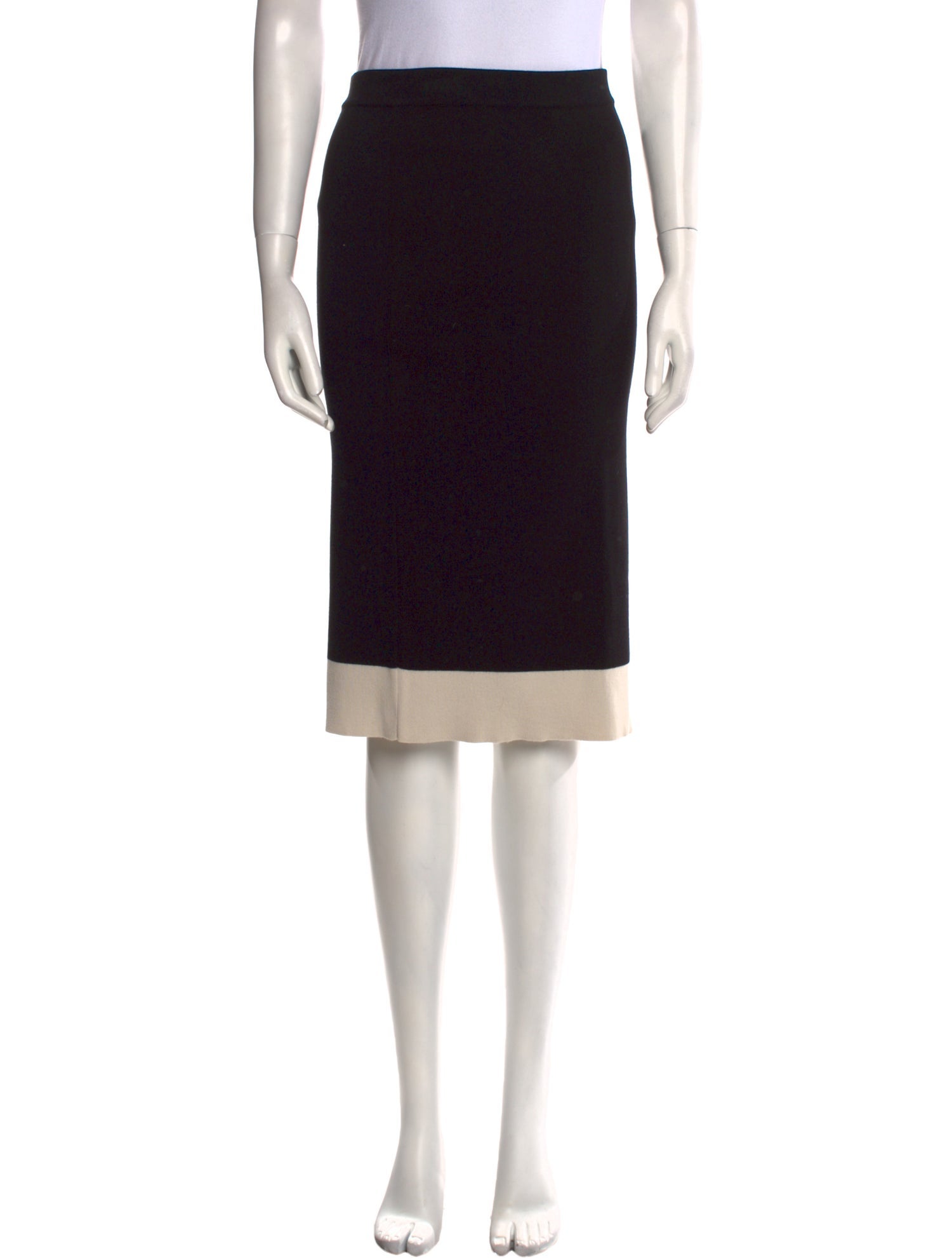 'S Max Mara Virgin Wool Knee-Length Skirt