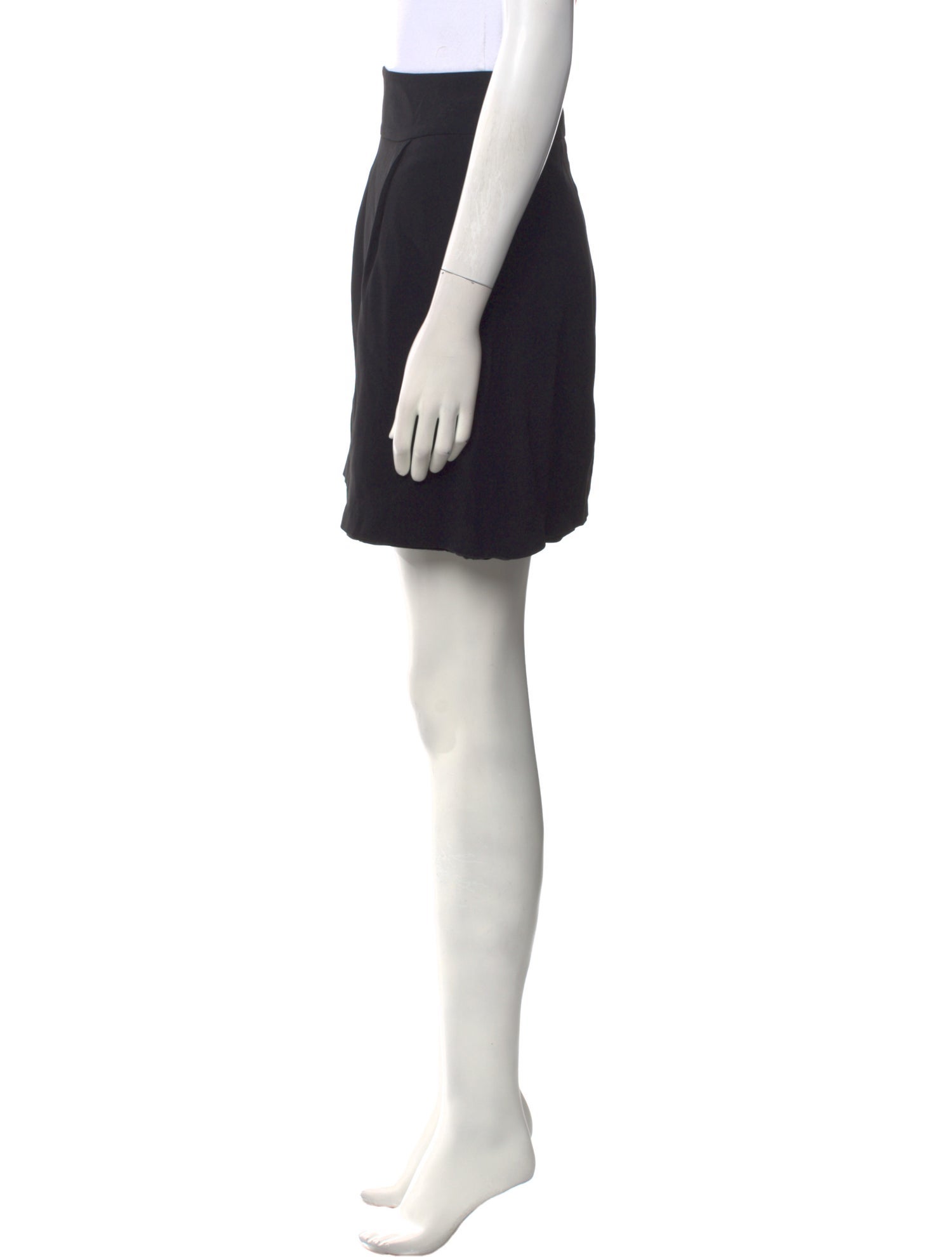 'S Max Mara Pleated Accents Mini Skirt