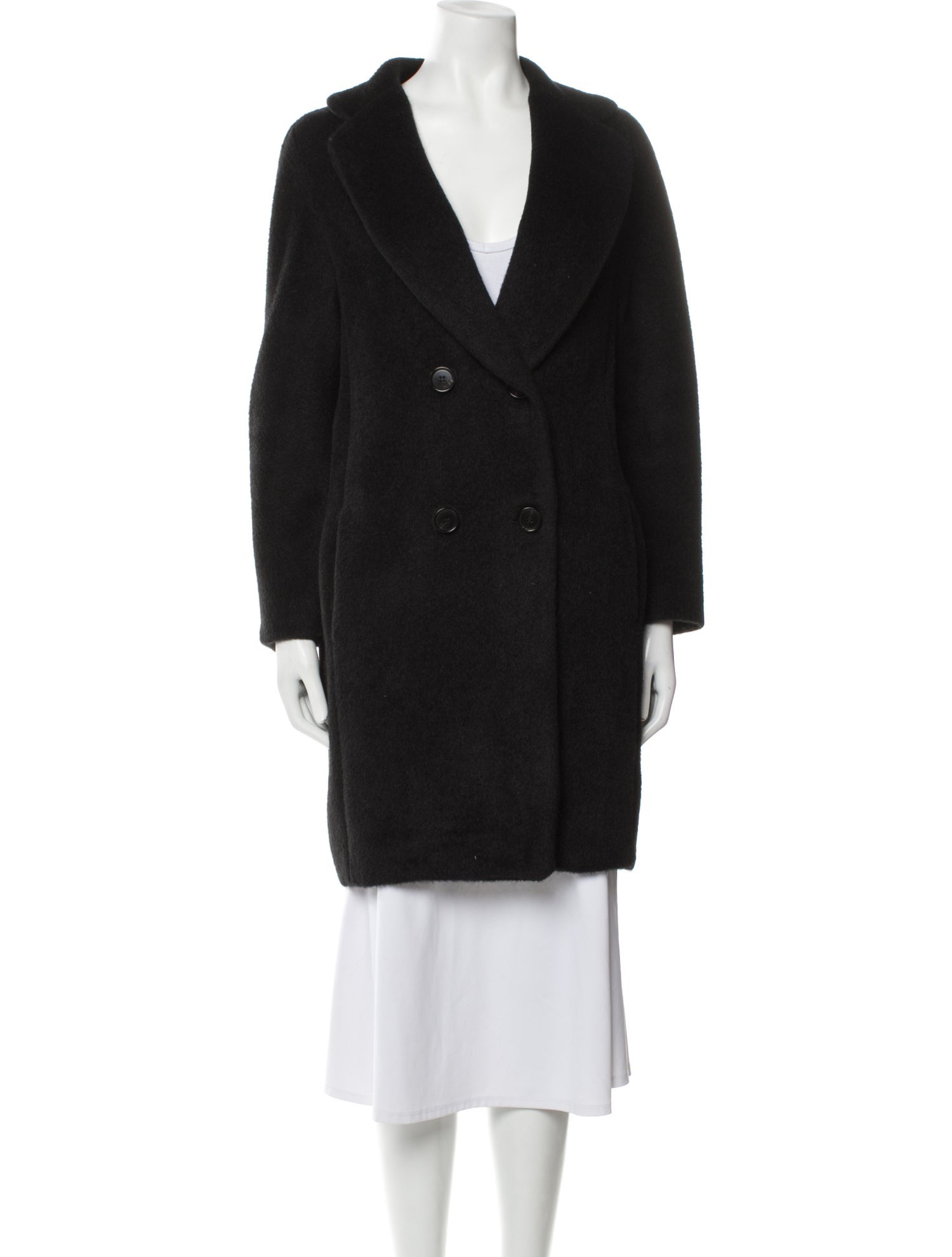 'S Max Mara Alpaca Faux Fur Coat