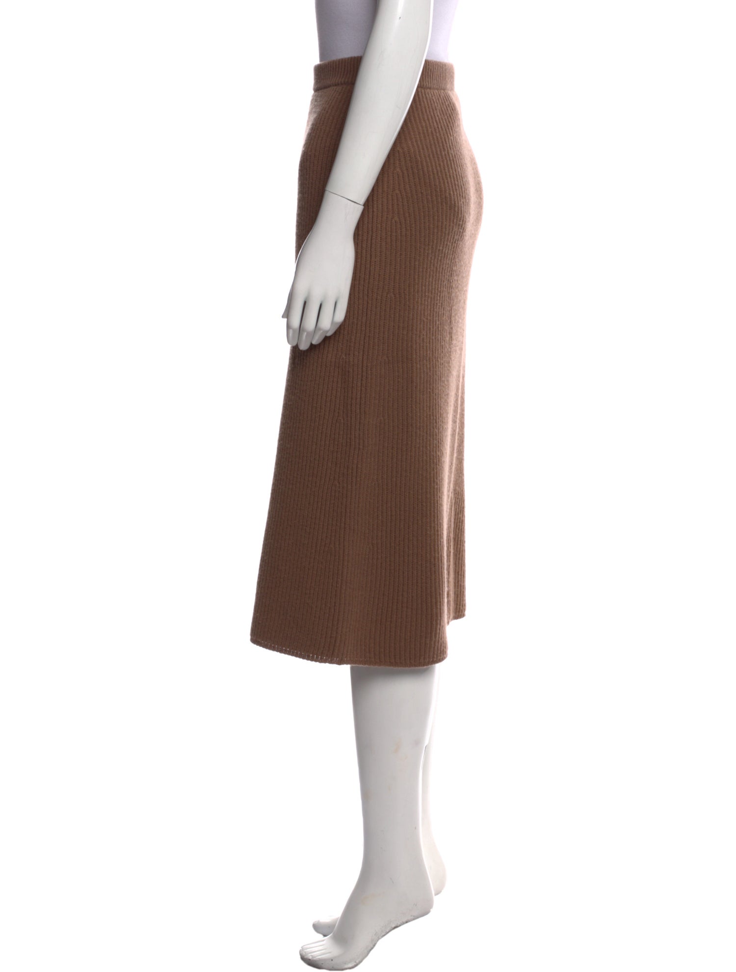 'S Max Mara Pleated Accents Midi Length Skirt