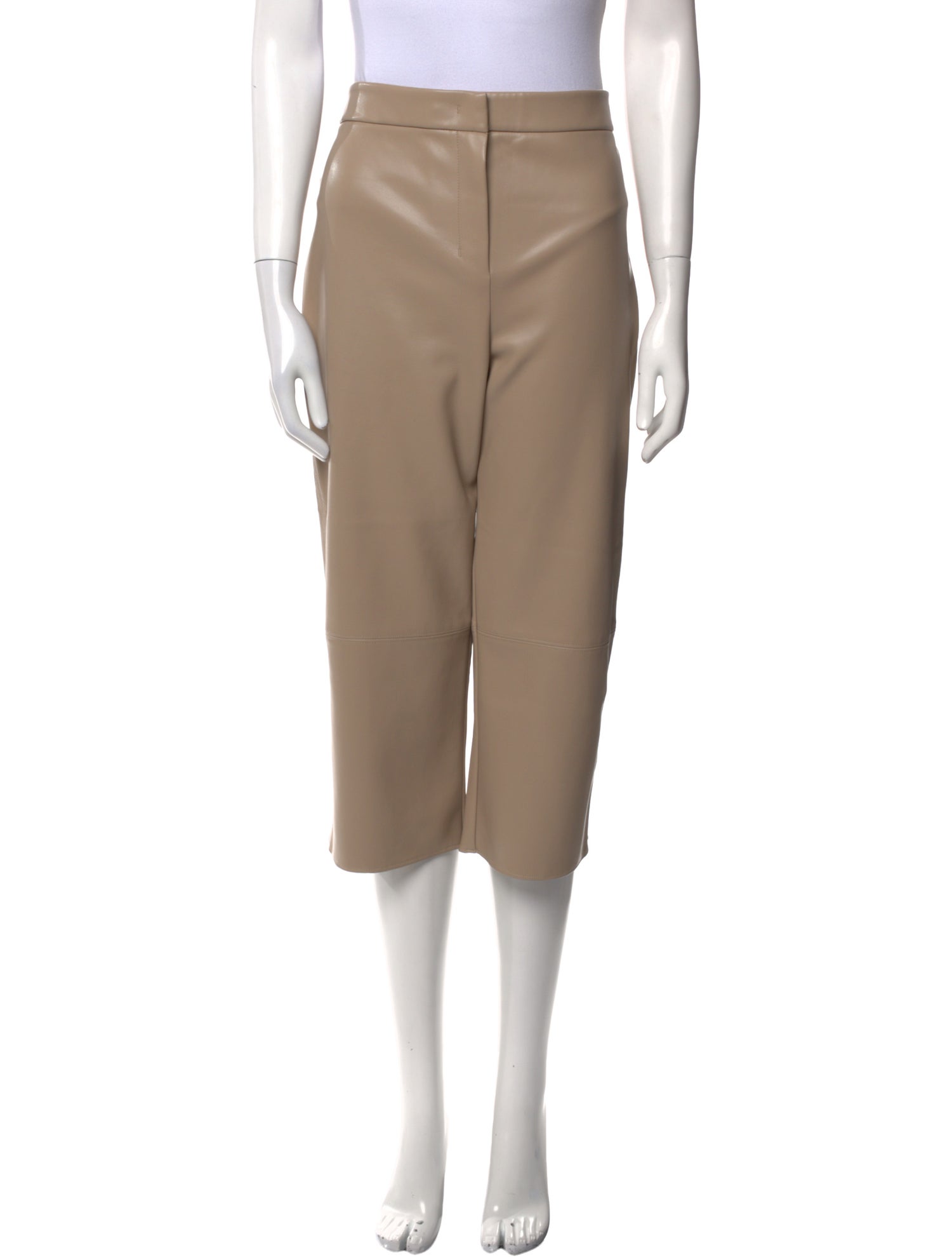 'S Max Mara Faux Leather Straight Leg Pants