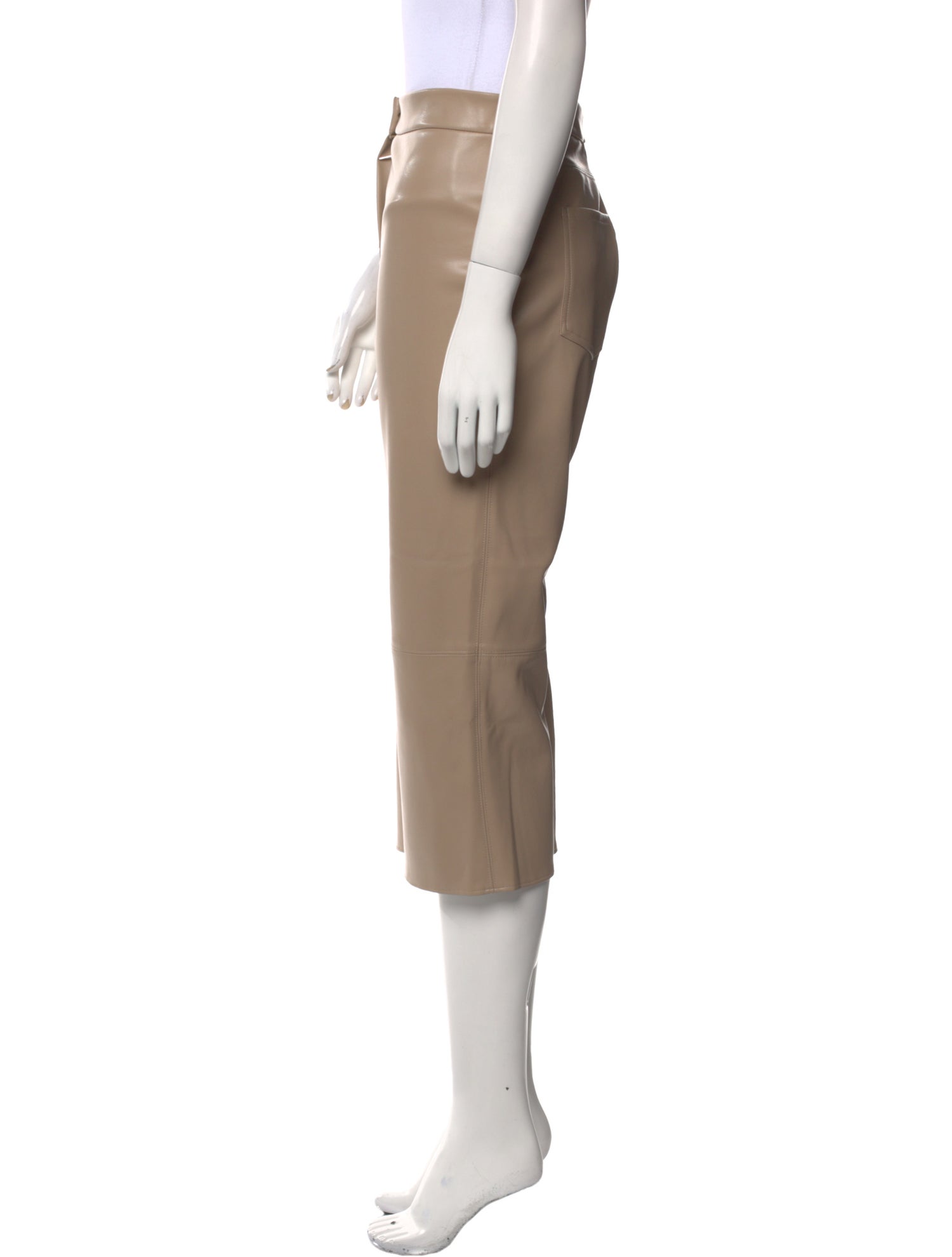 'S Max Mara Faux Leather Straight Leg Pants