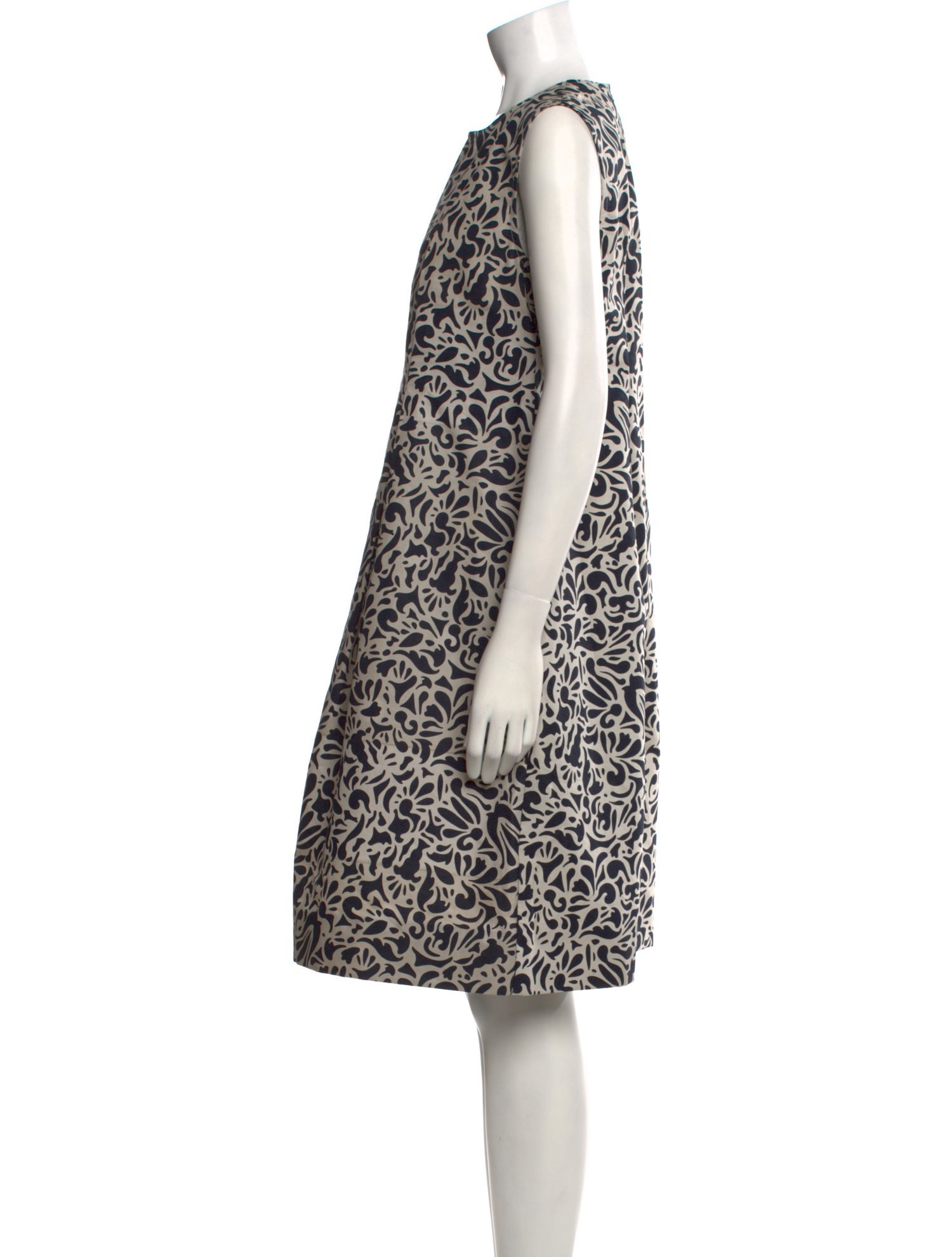 'S Max Mara Printed Knee-Length Dress