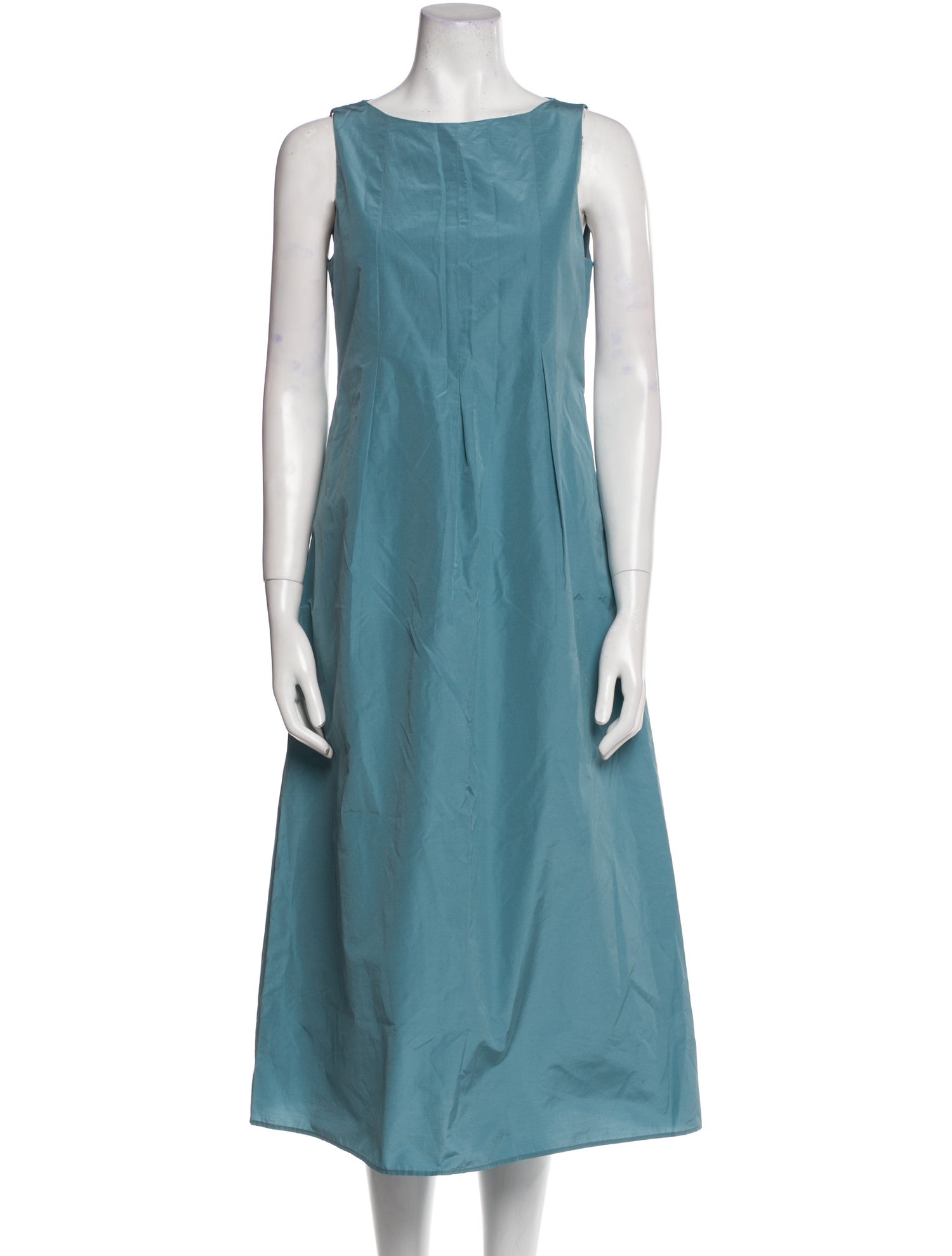 'S Max Mara Bateau Neckline Midi Length Dress
