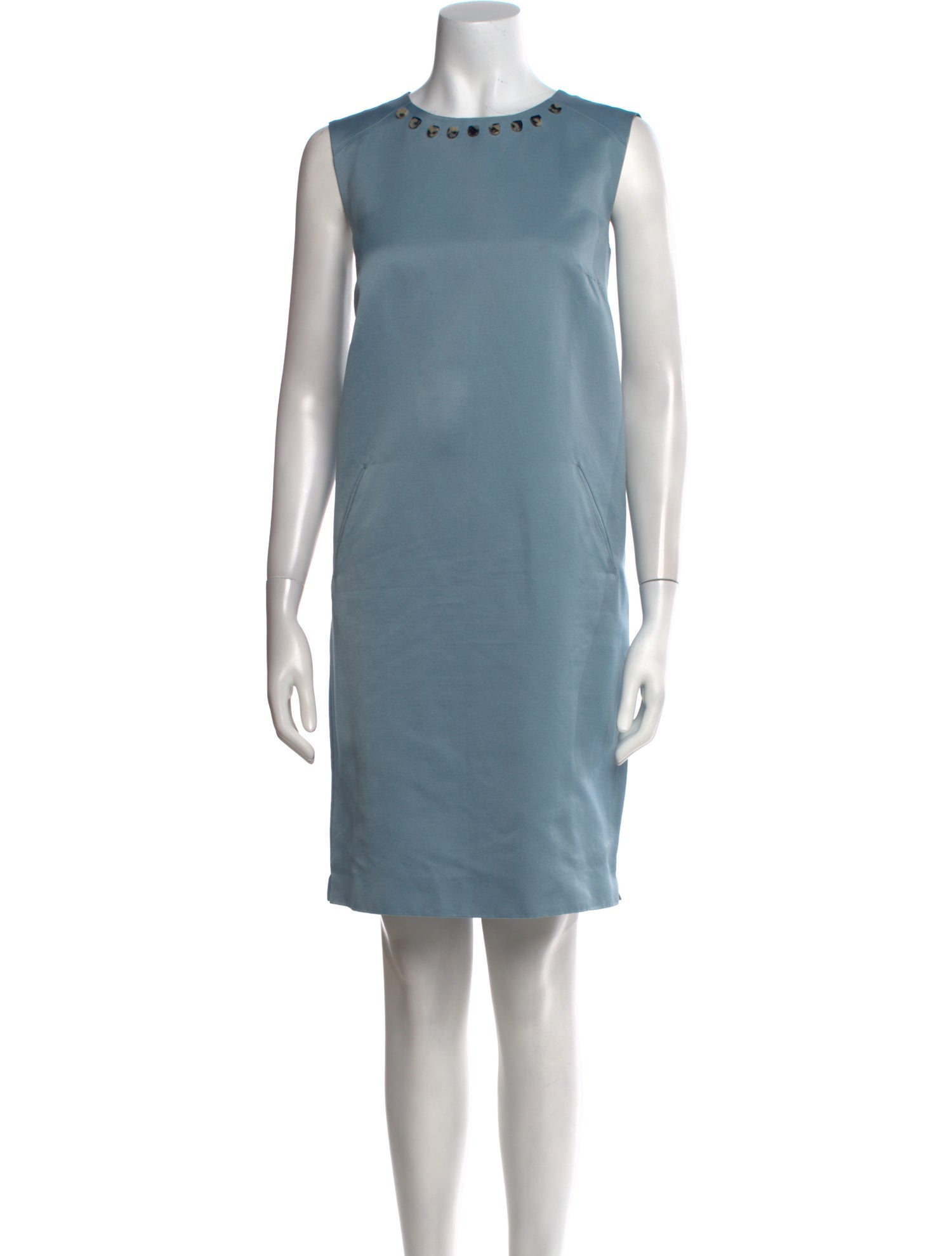 'S Max Mara Crew Neck Knee-Length Dress