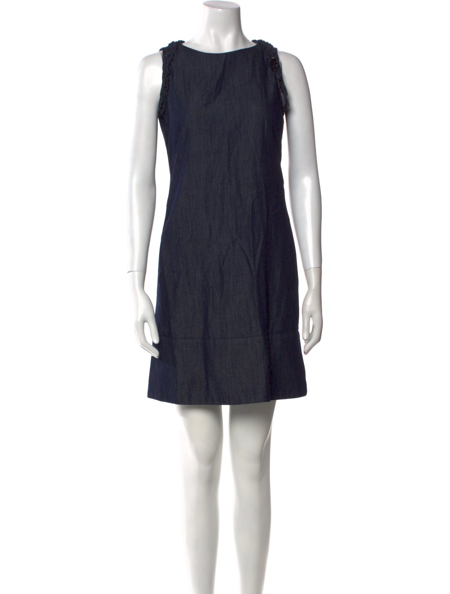 'S Max Mara Bateau Neckline Mini Dress