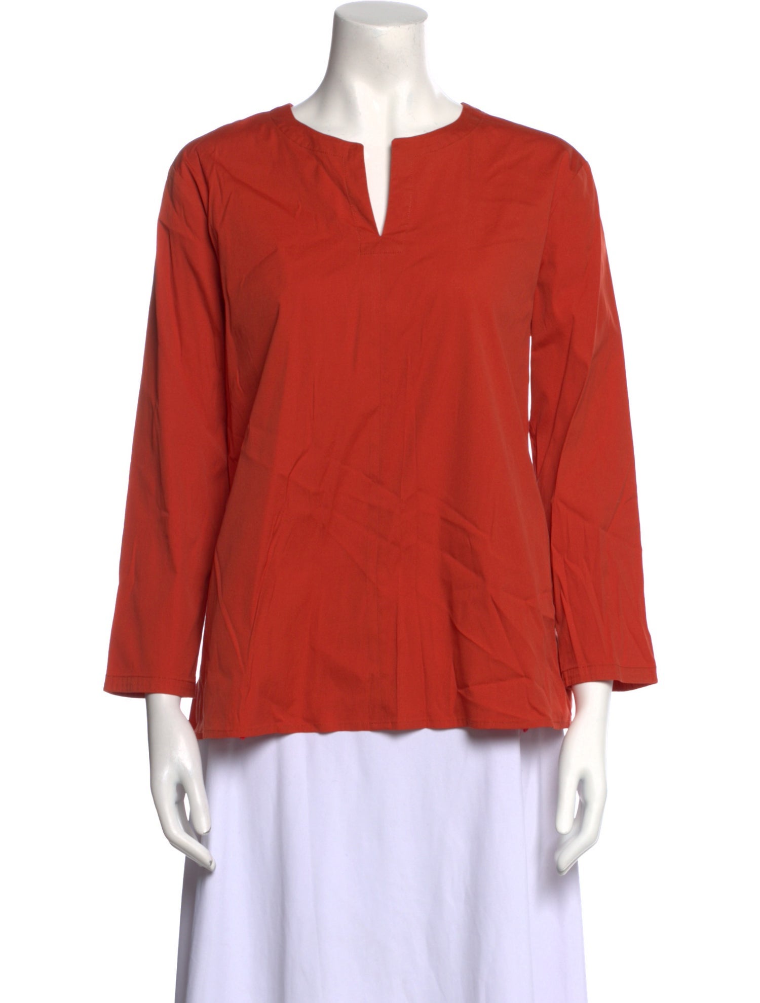 'S Max Mara V-Neck Three-Quarter Sleeve Blouse