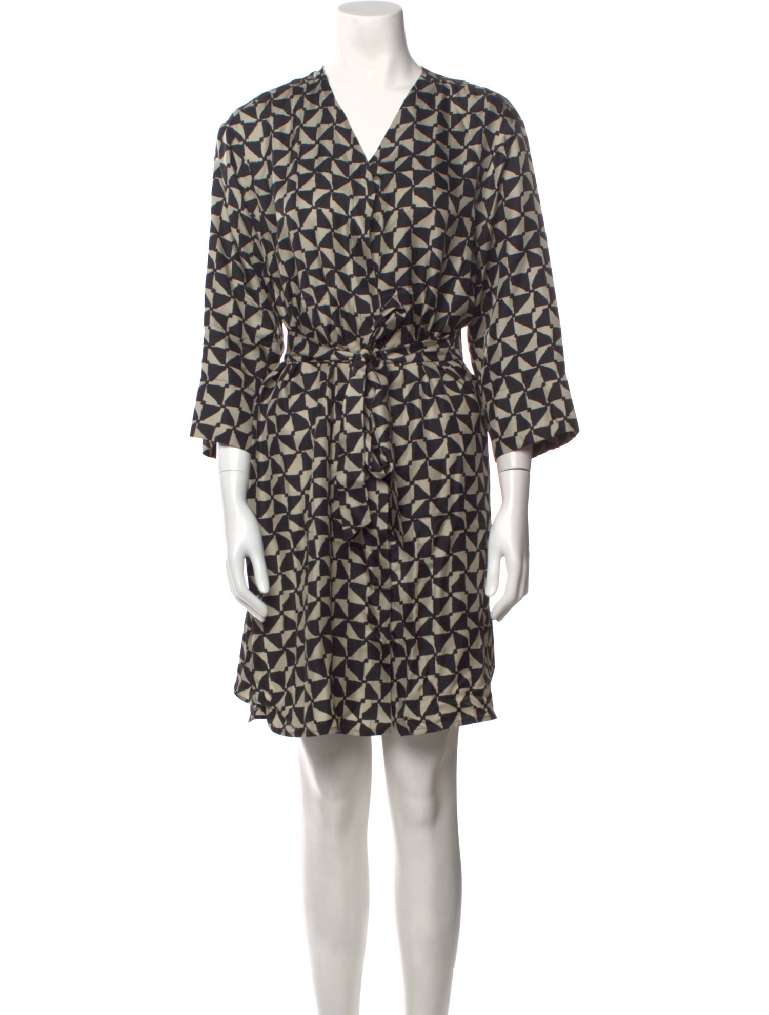 'S Max Mara Printed Knee-Length Dress