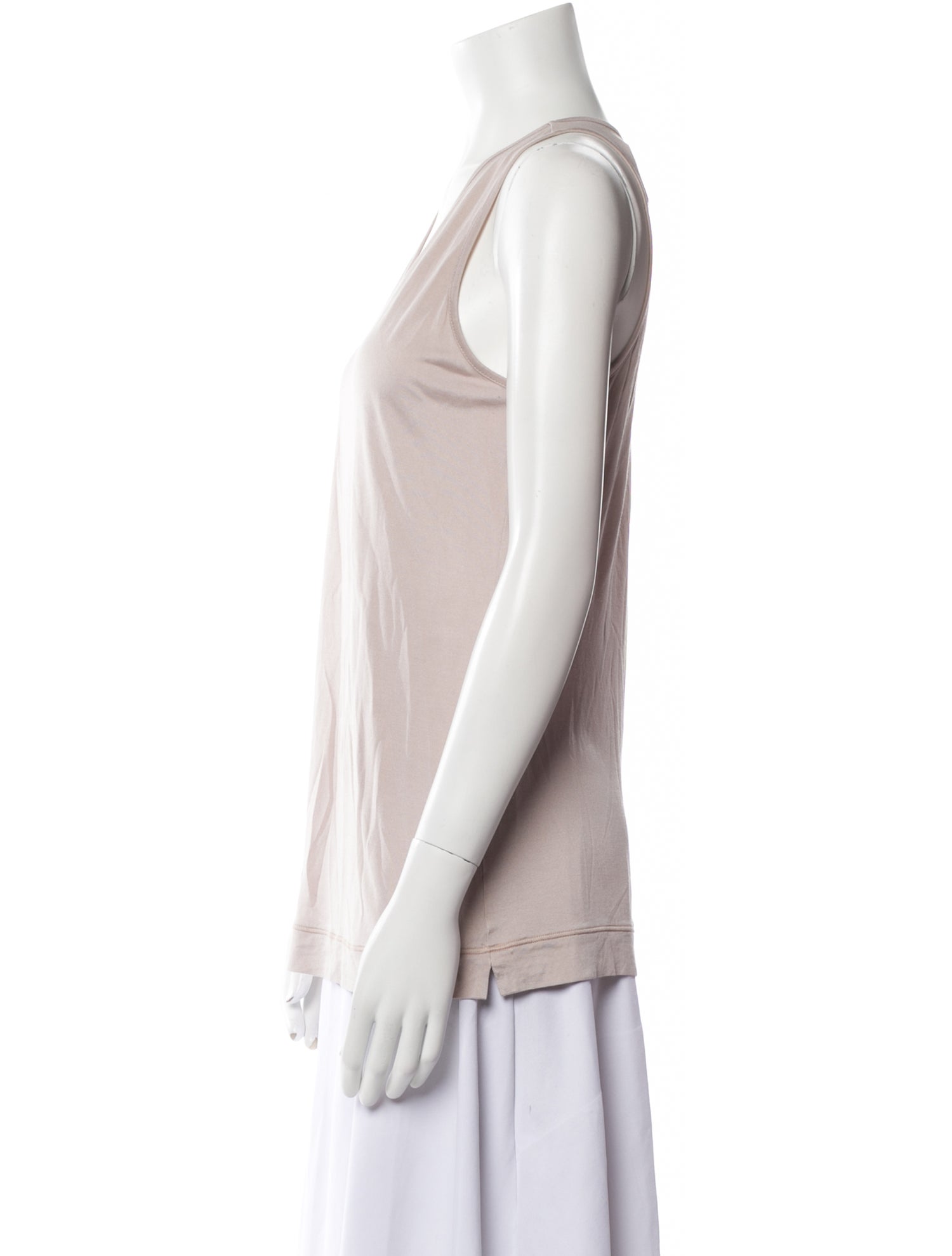 'S Max Mara Scoop Neck Sleeveless Top