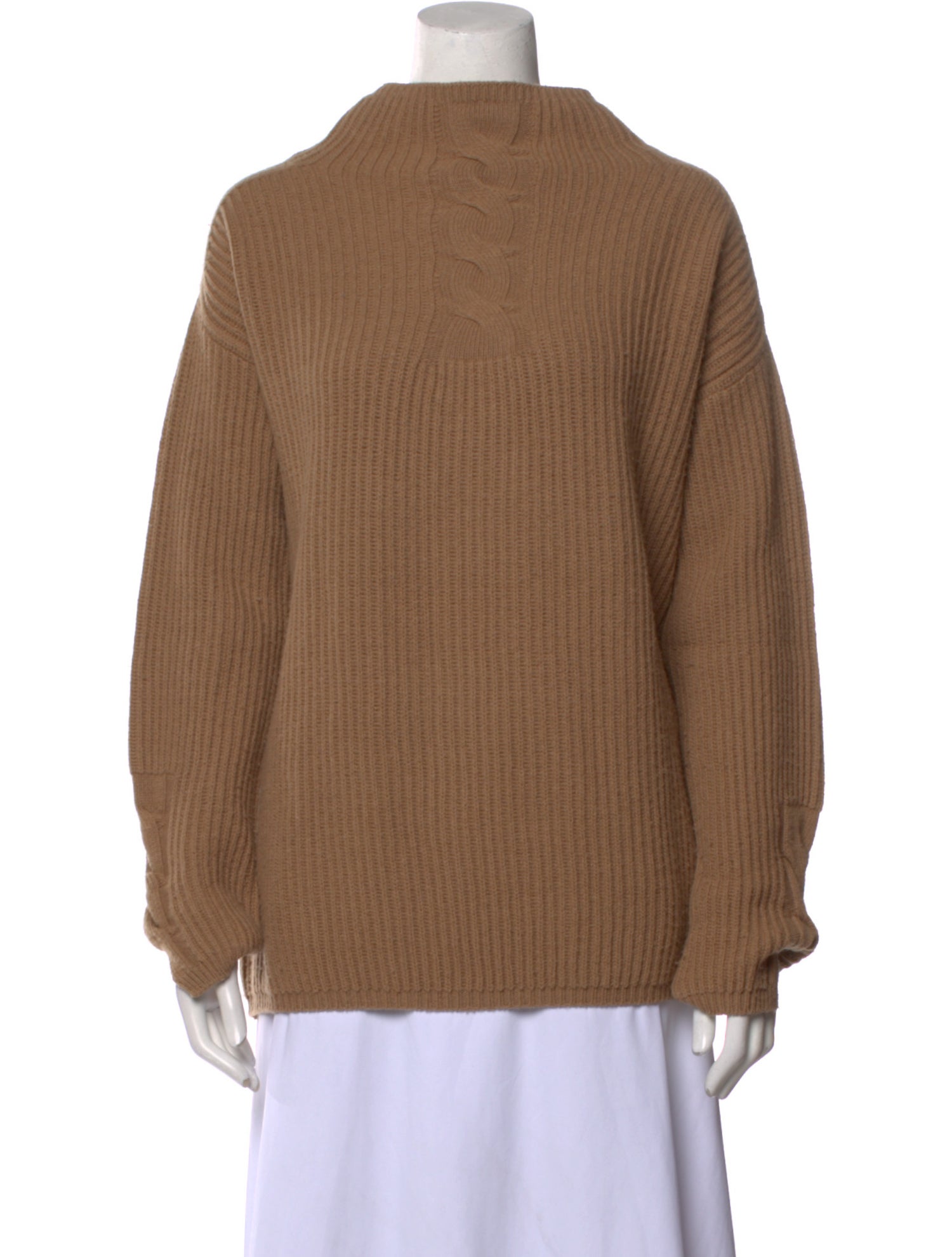 'S Max Mara Virgin Wool Mock Neck Sweater