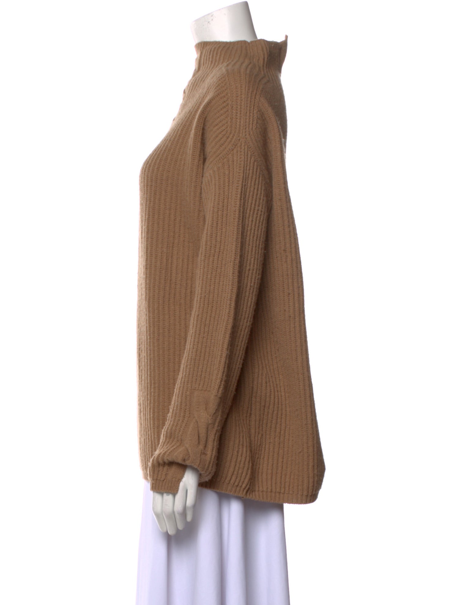 'S Max Mara Virgin Wool Mock Neck Sweater