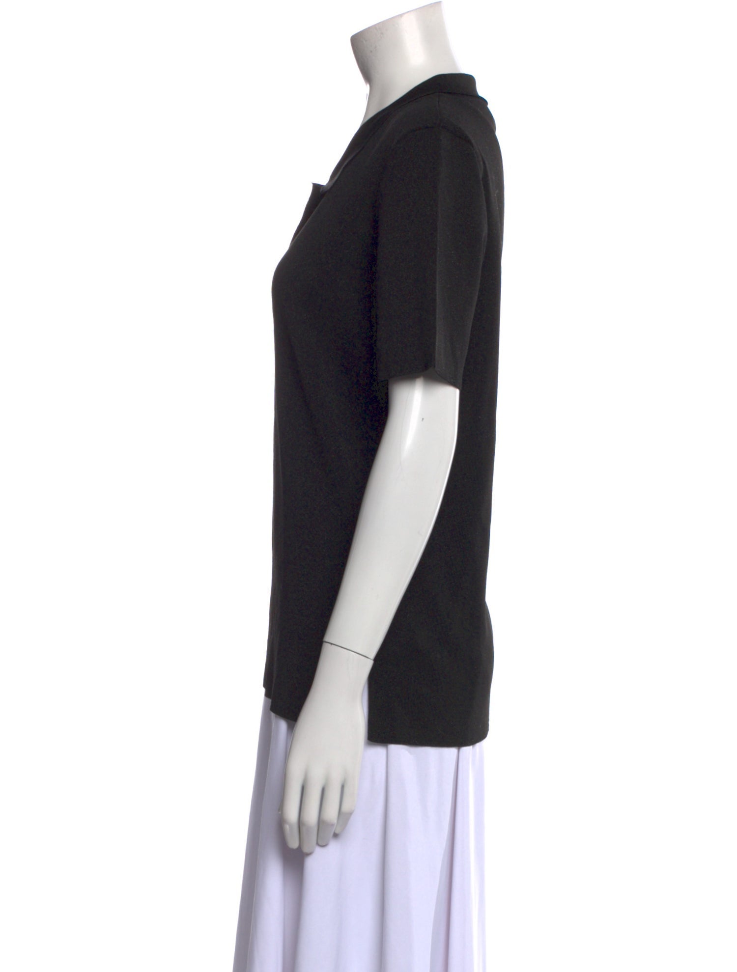 'S Max Mara Virgin Wool Short Sleeve Polo