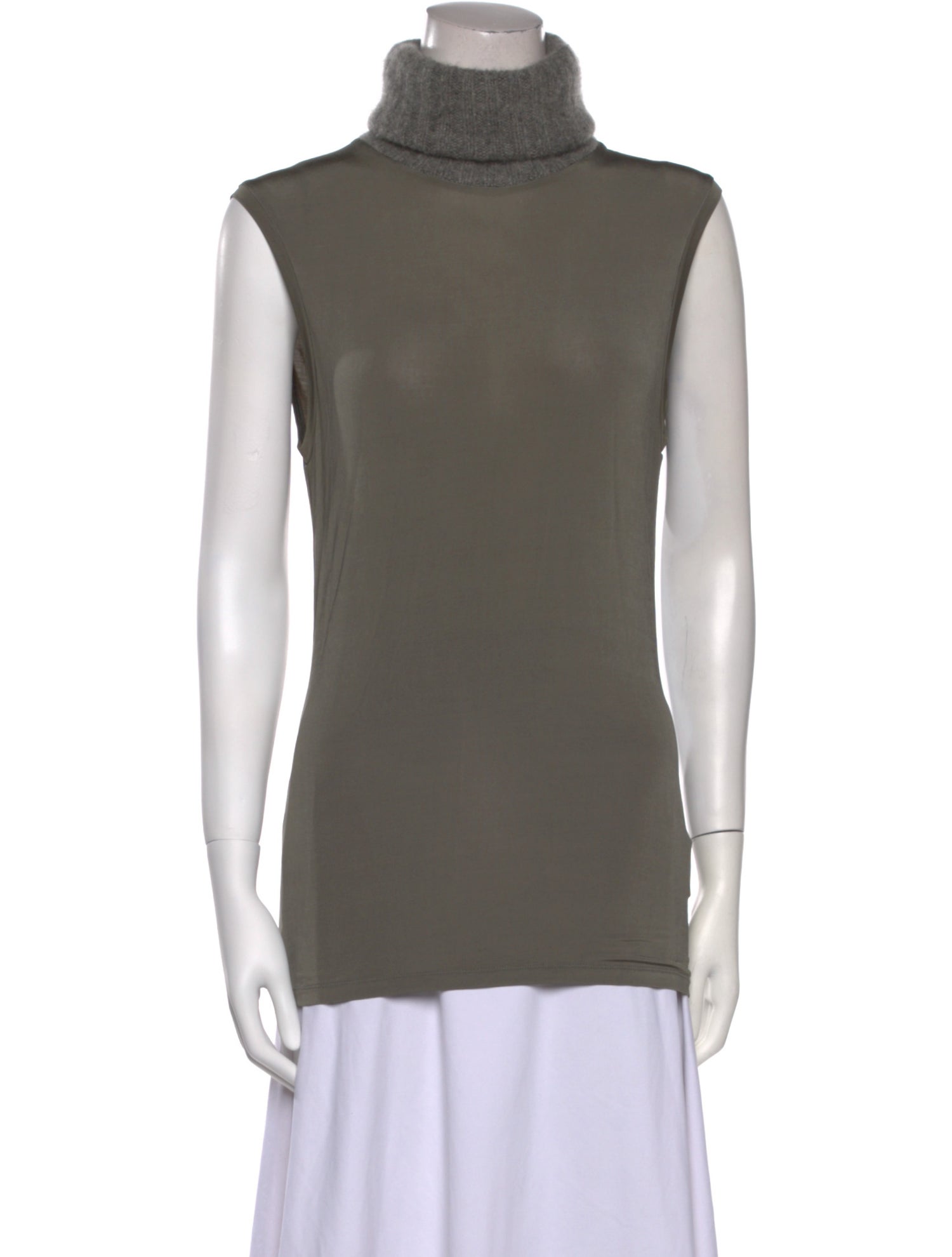 'S Max Mara Turtleneck Sleeveless Top