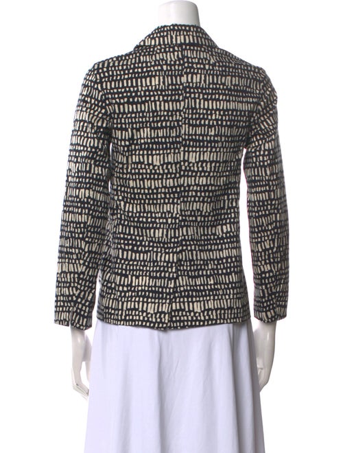 'S Max Mara Printed Three-Quarter Sleeve Button-Up Top