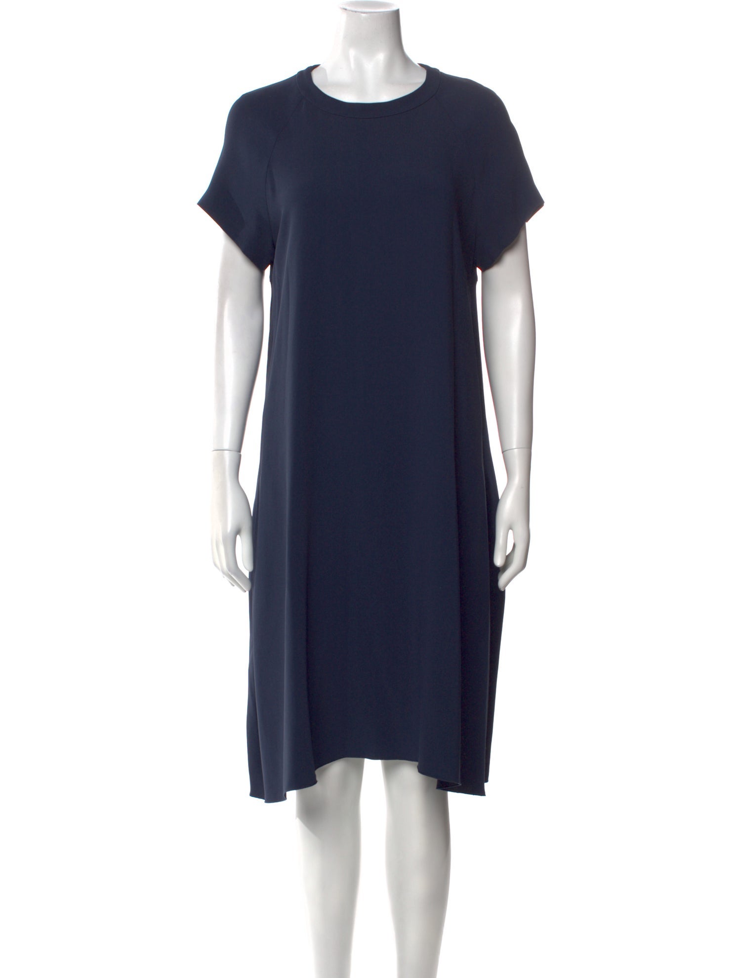'S Max Mara Crew Neck Midi Length Dress
