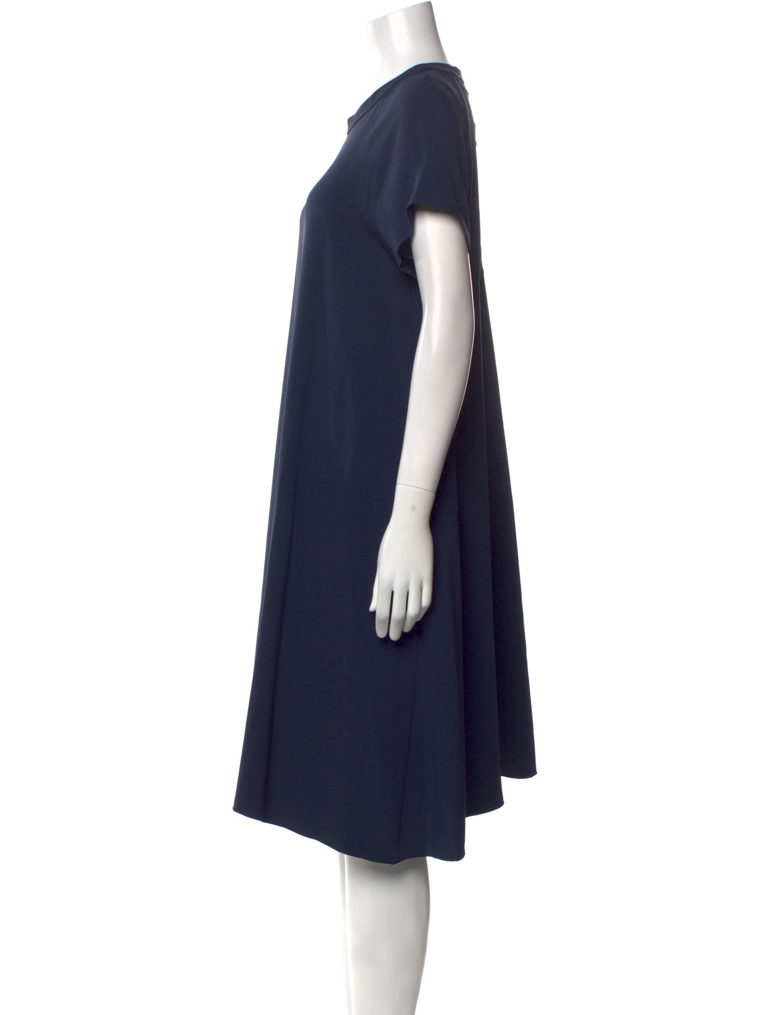 'S Max Mara Crew Neck Midi Length Dress