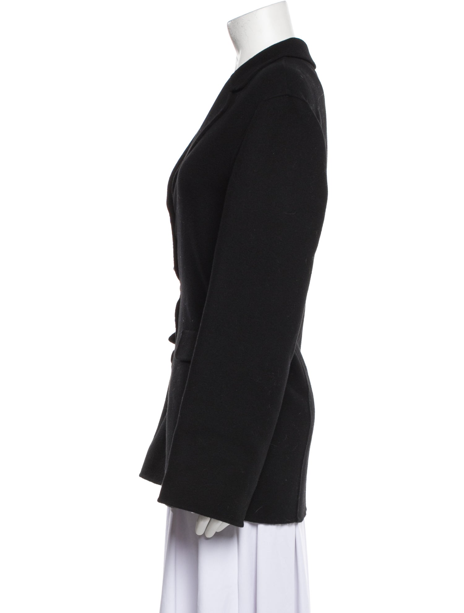 'S Max Mara Silk Peacoat