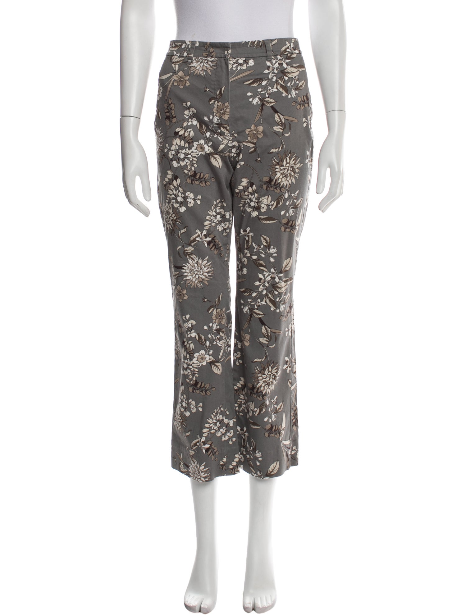'S Max Mara Floral Print Wide Leg Pants