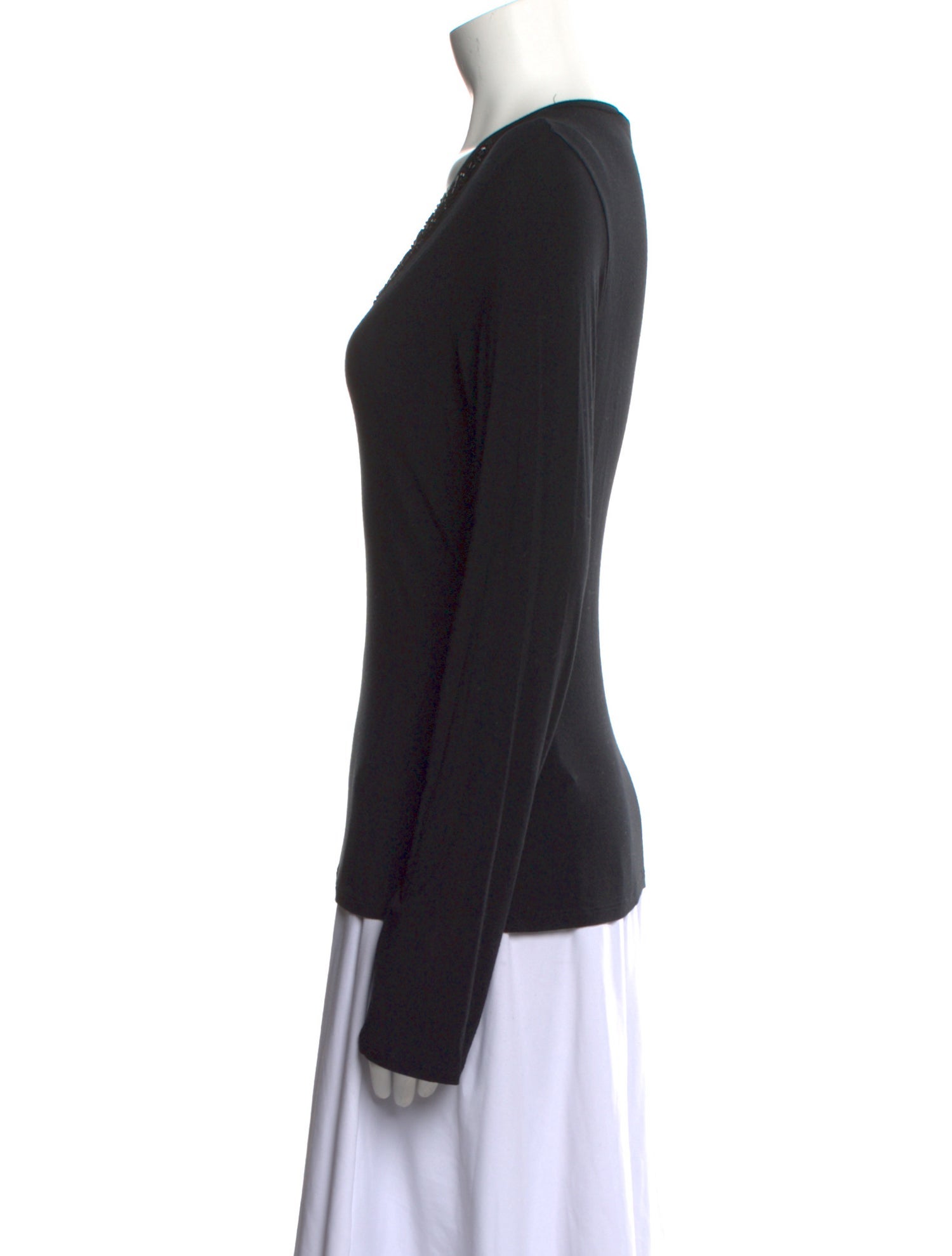 'S Max Mara V-Neck Long Sleeve Top