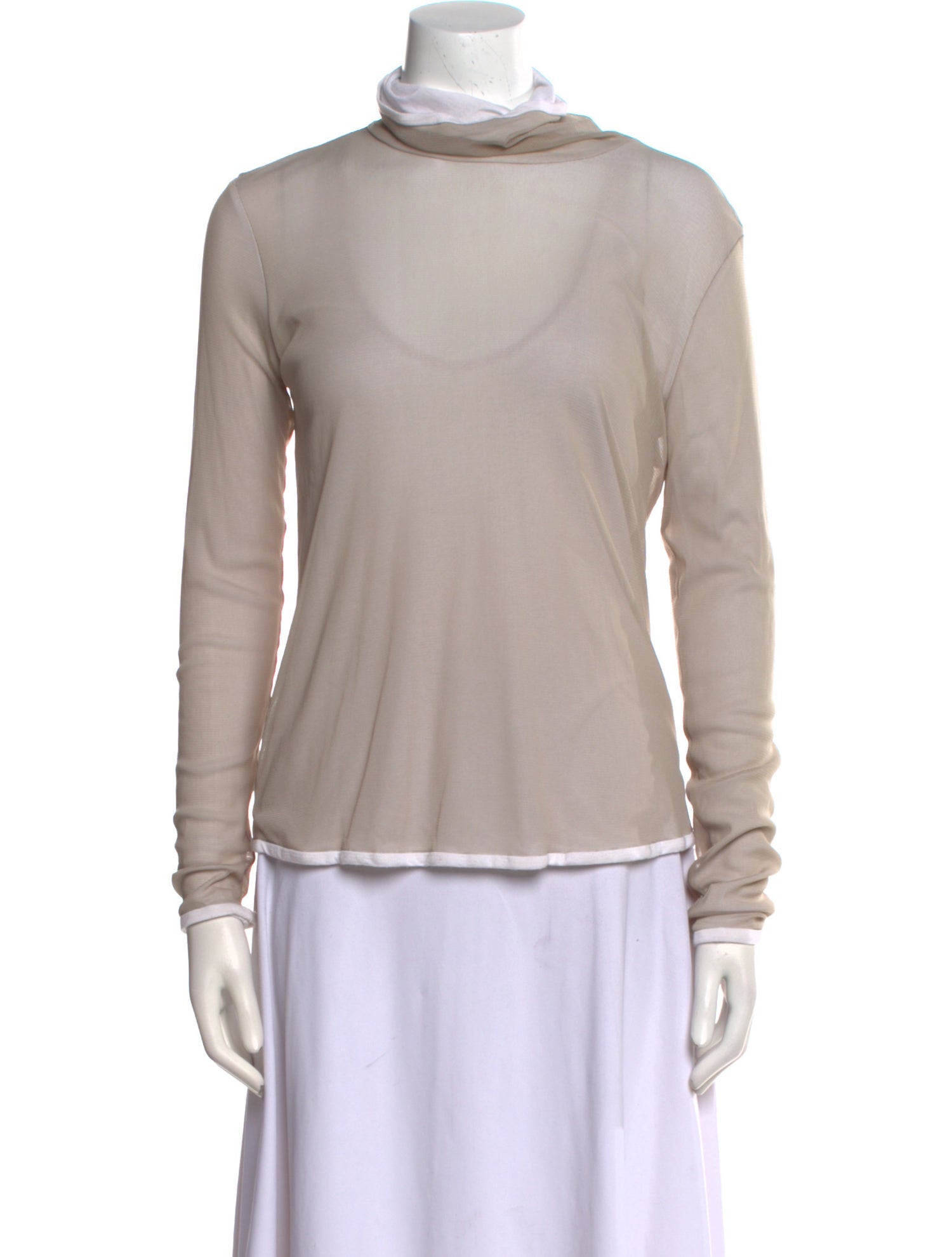 'S Max Mara Turtleneck Long Sleeve Top