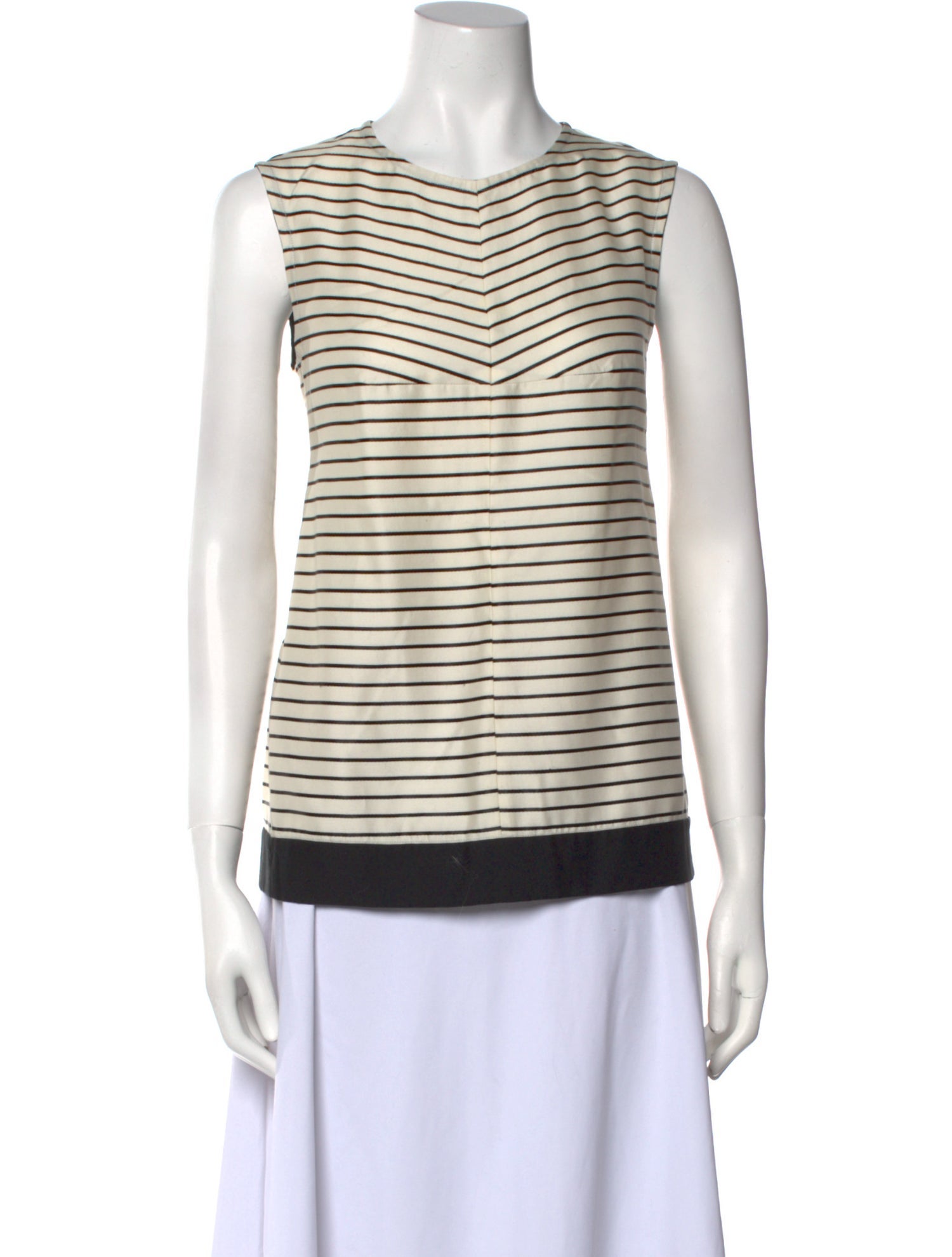 'S Max Mara Striped Crew Neck Top