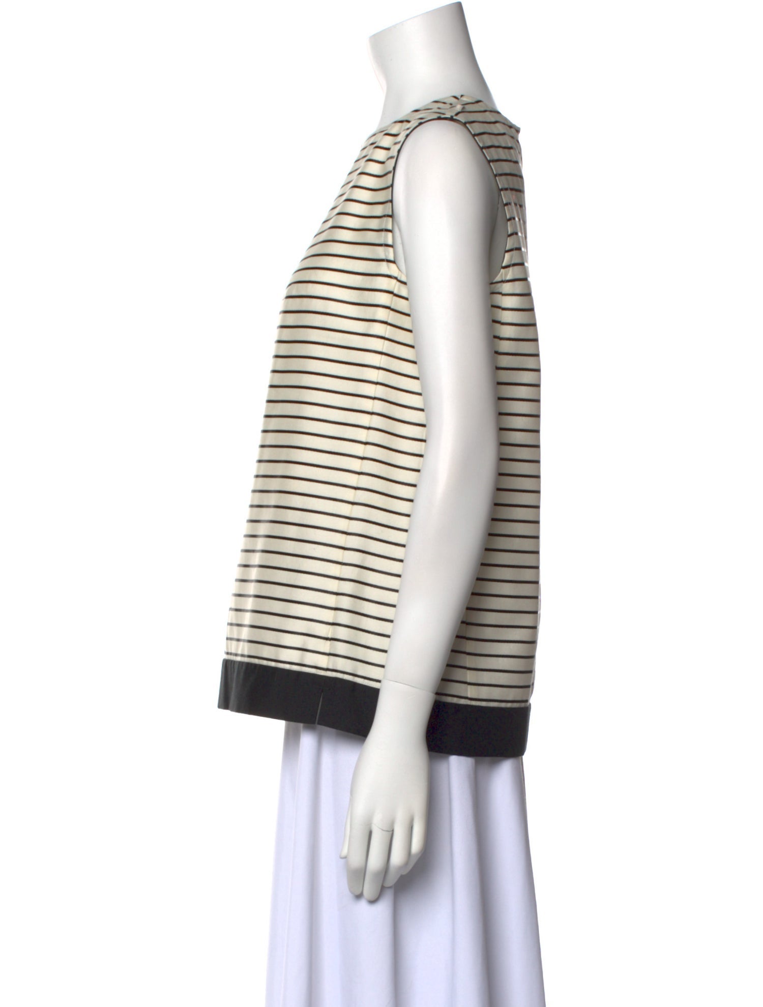 'S Max Mara Striped Crew Neck Top