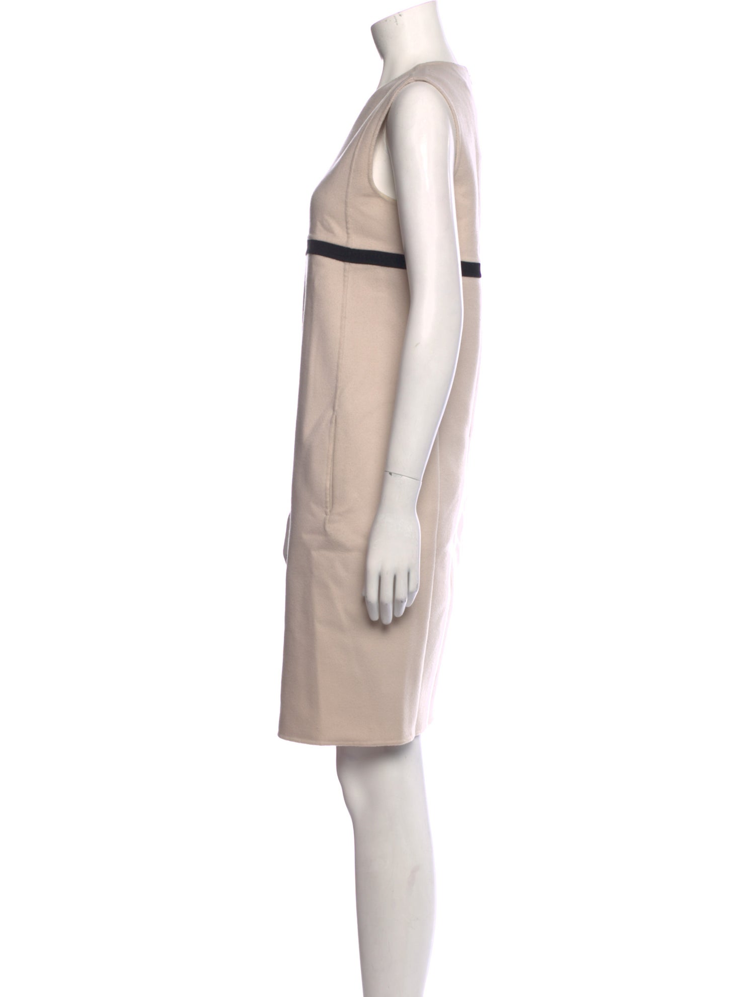 'S Max Mara Virgin Wool Knee-Length Dress