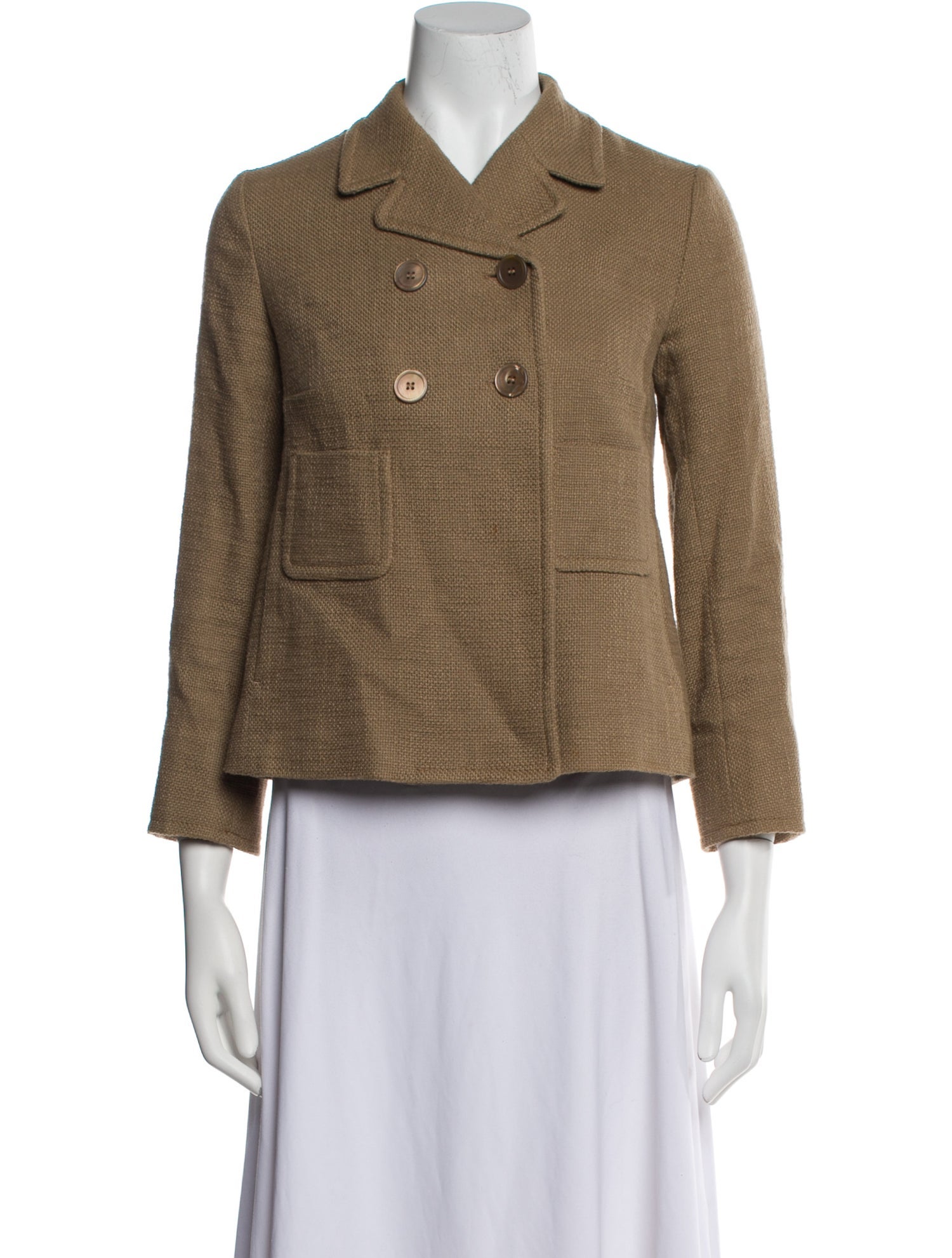 'S Max Mara Tweed Pattern Blazer